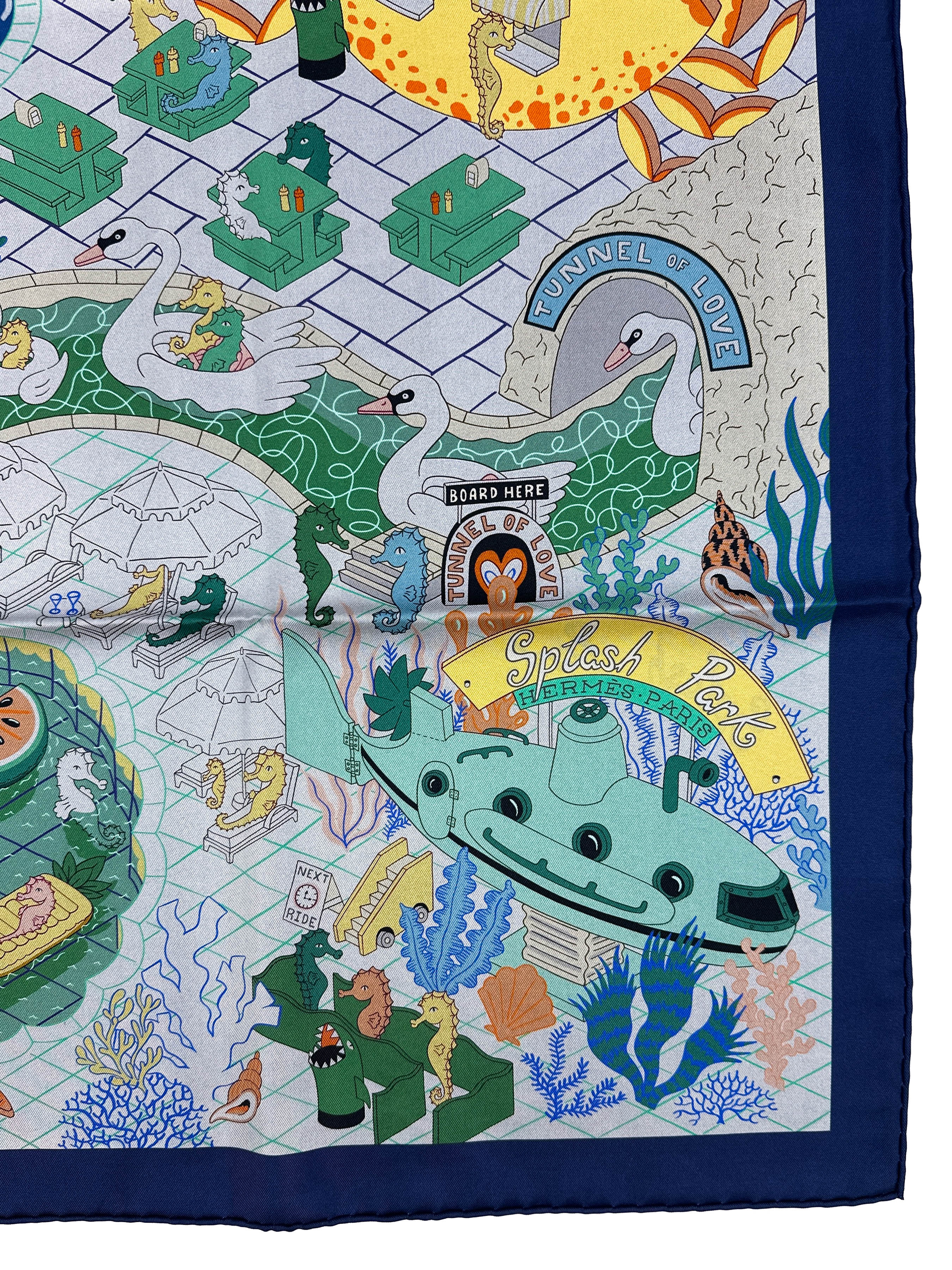 Hermès Splash Park Double Face 90