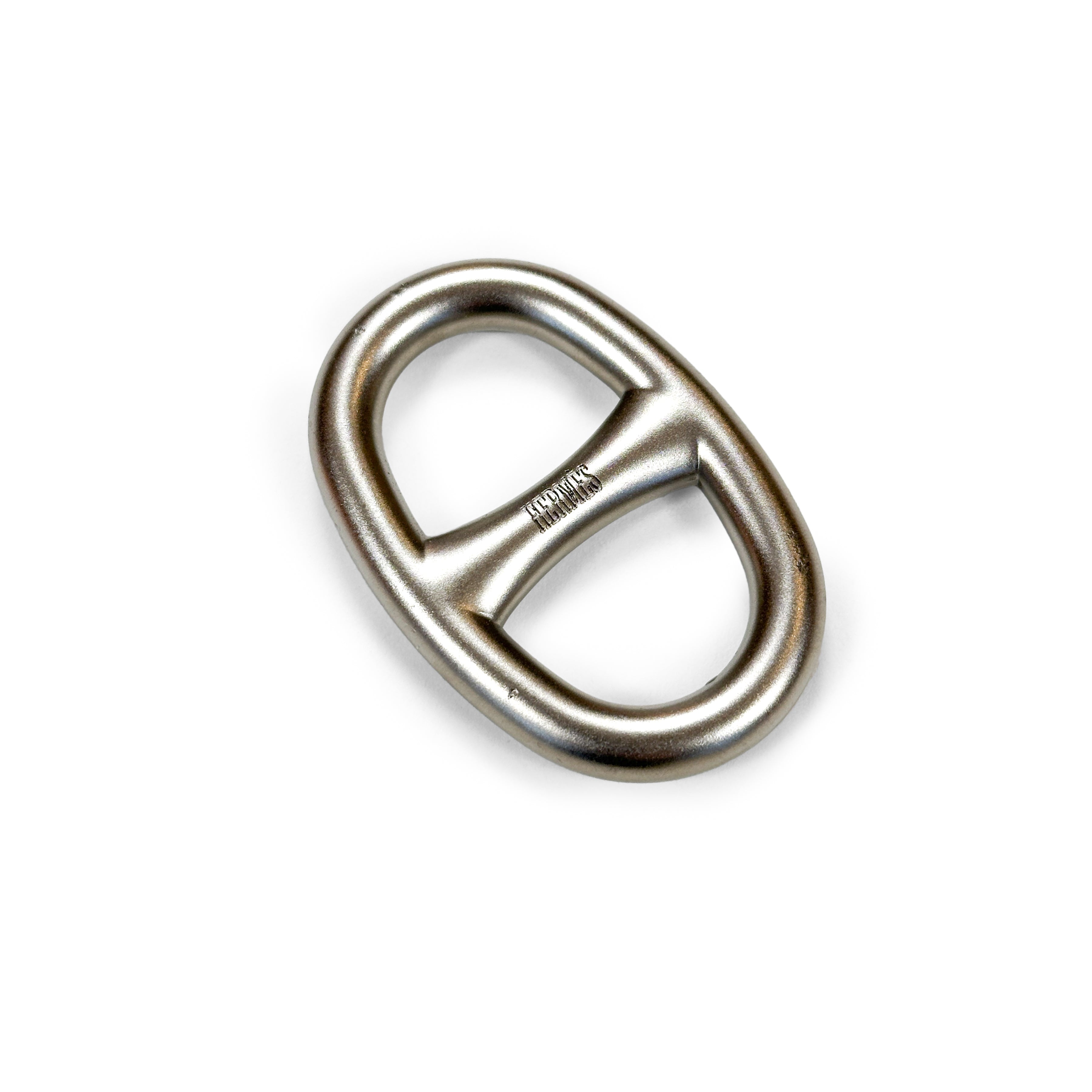 Hermès Chaine d'Ancre Brushed Metal Scarf Ring