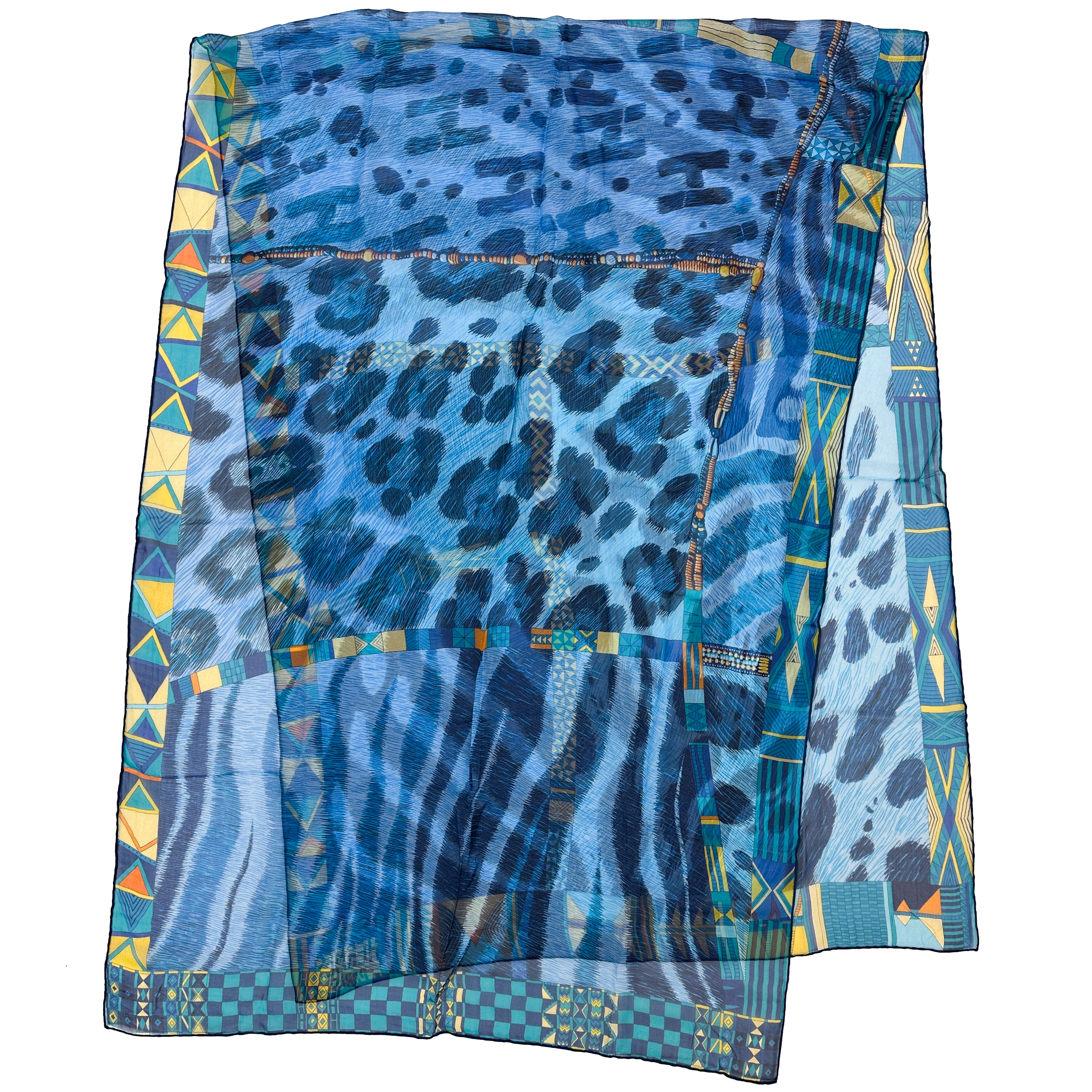 Hermès Pelages et Camouflage Mousseline Shawl