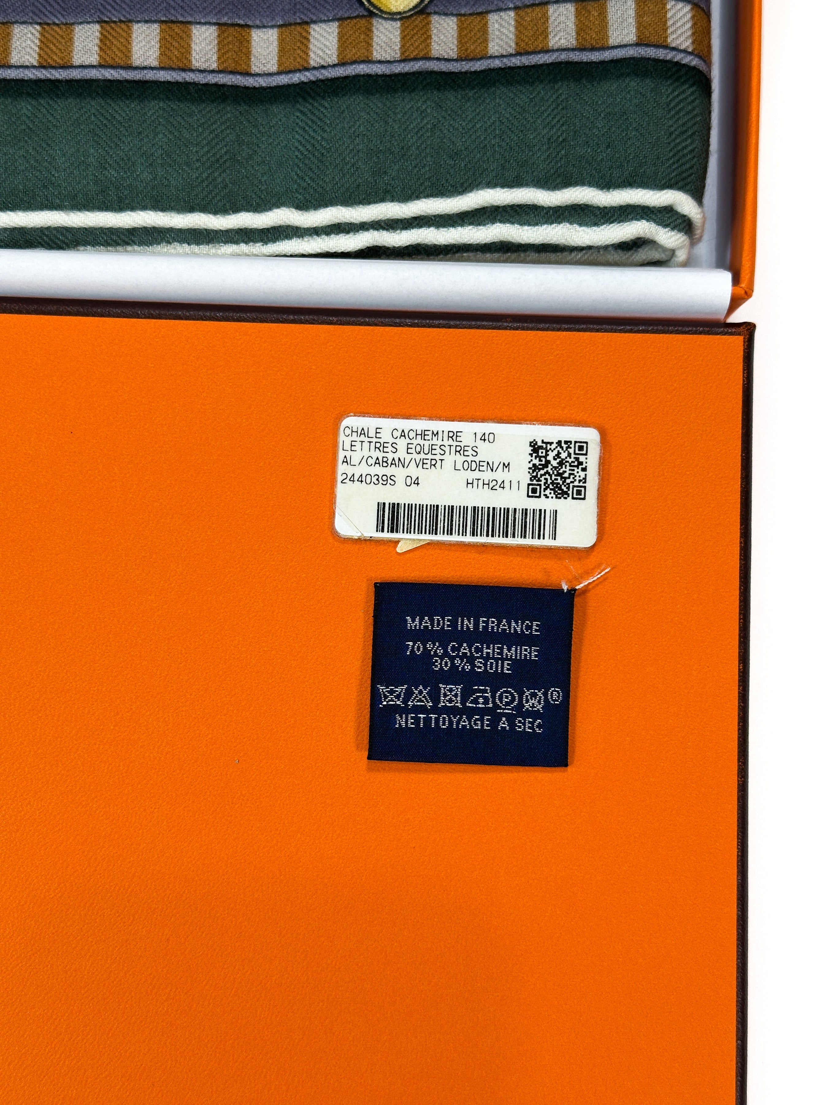 Hermès Lettres Equestres Cashmere Silk 140