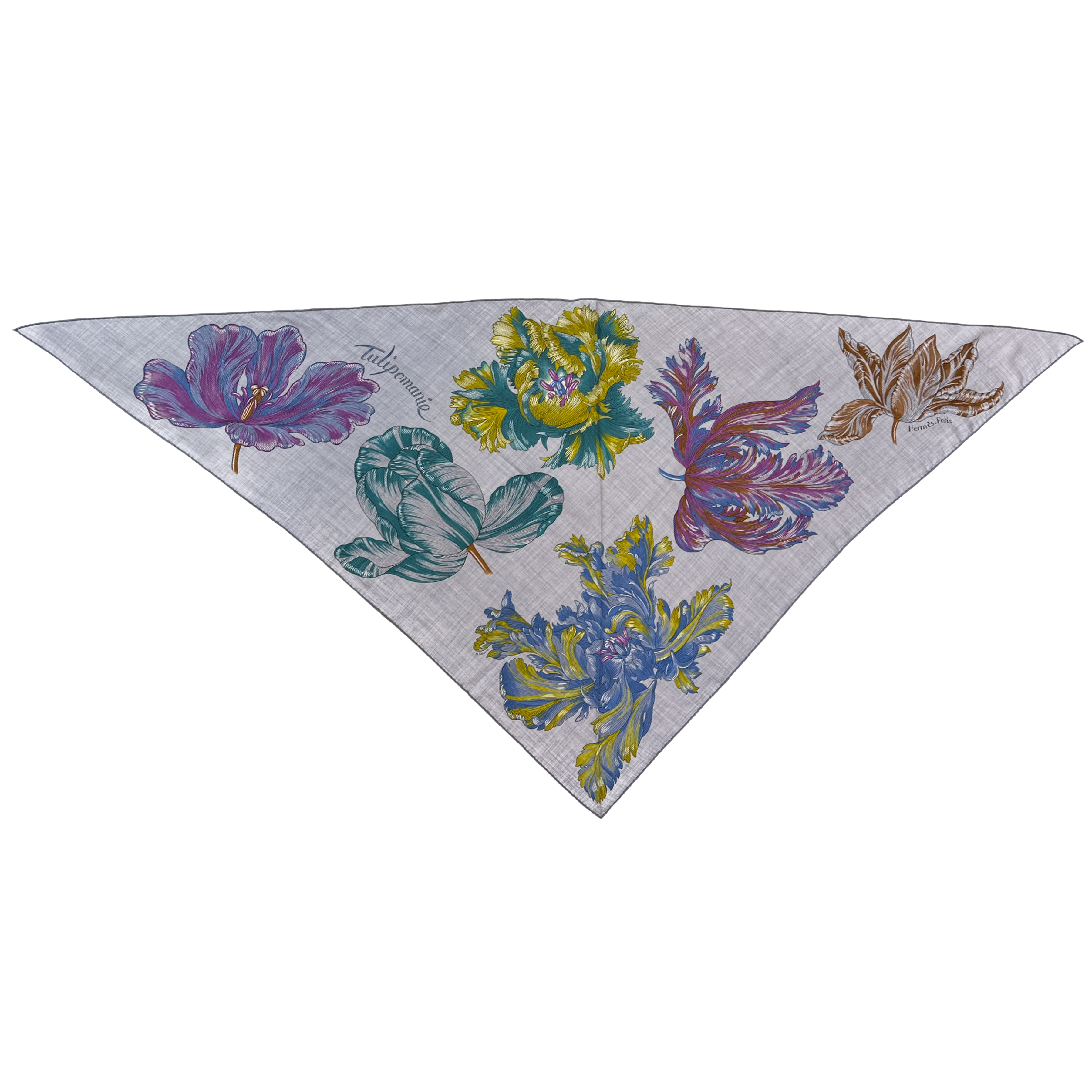 Hermès Tulipomanie Cashmere Silk Giant Triangle
