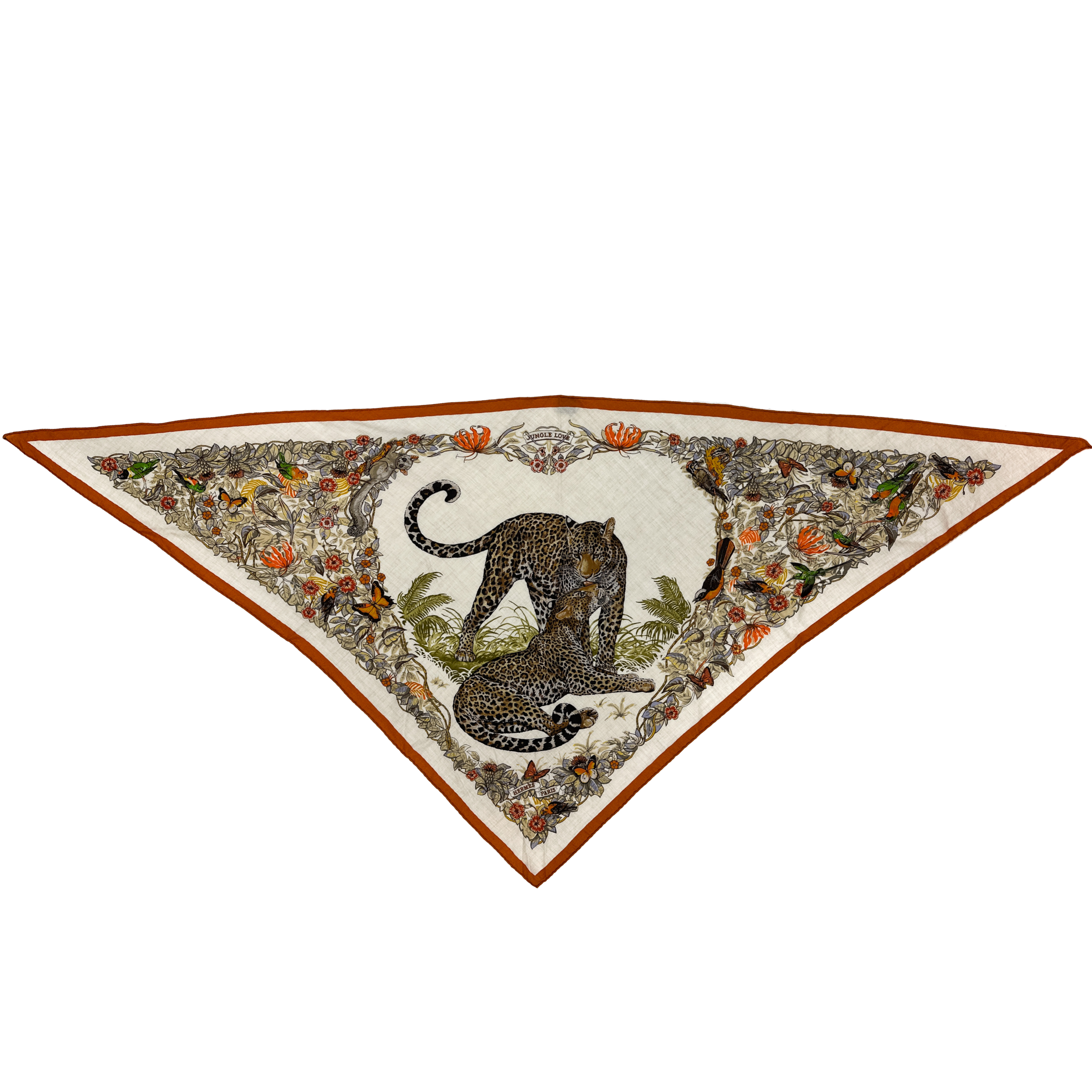 Hermès Jungle Love Cashmere Silk Giant Triangle