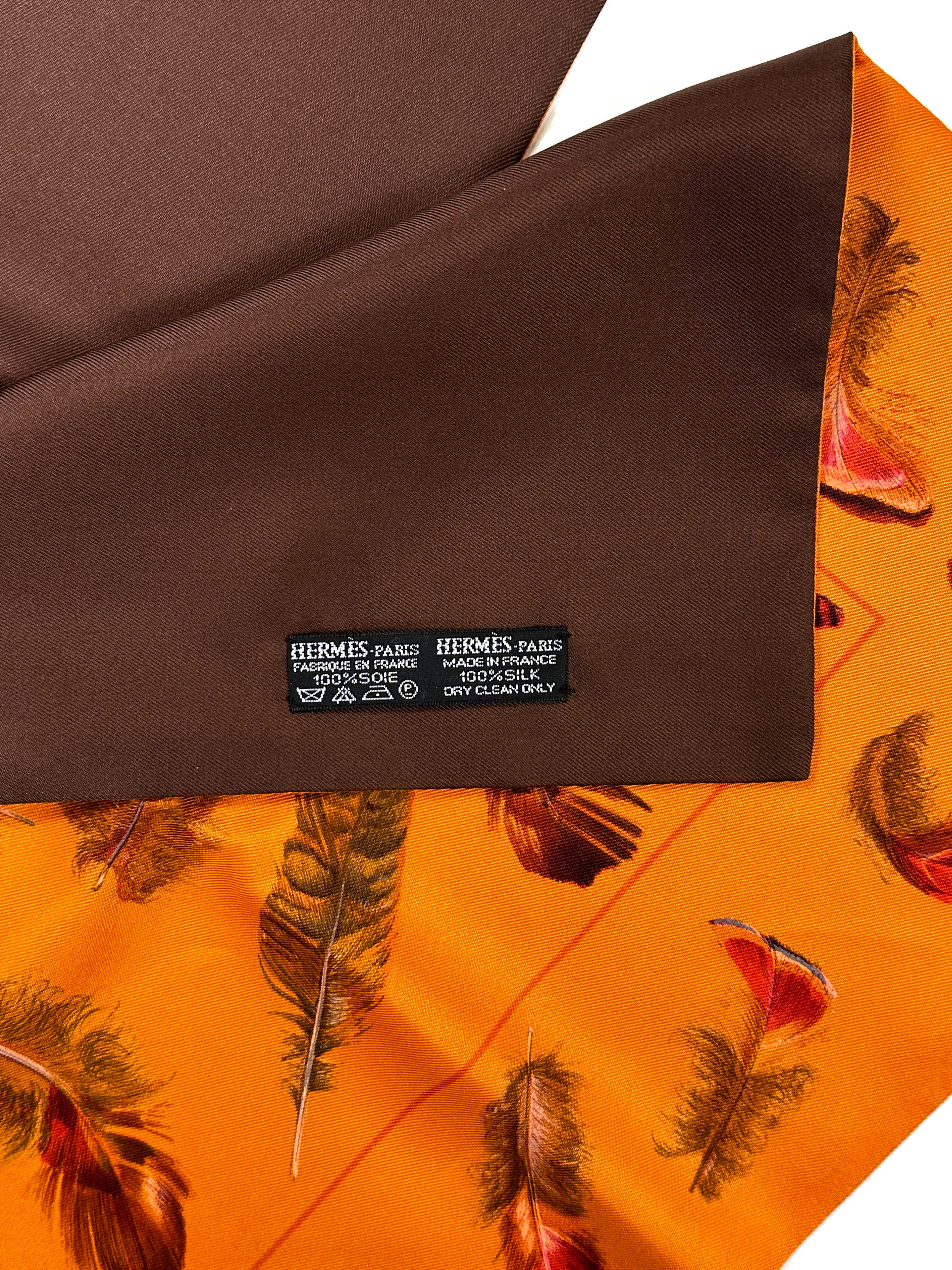 Hermès Plumes Silk Shawl