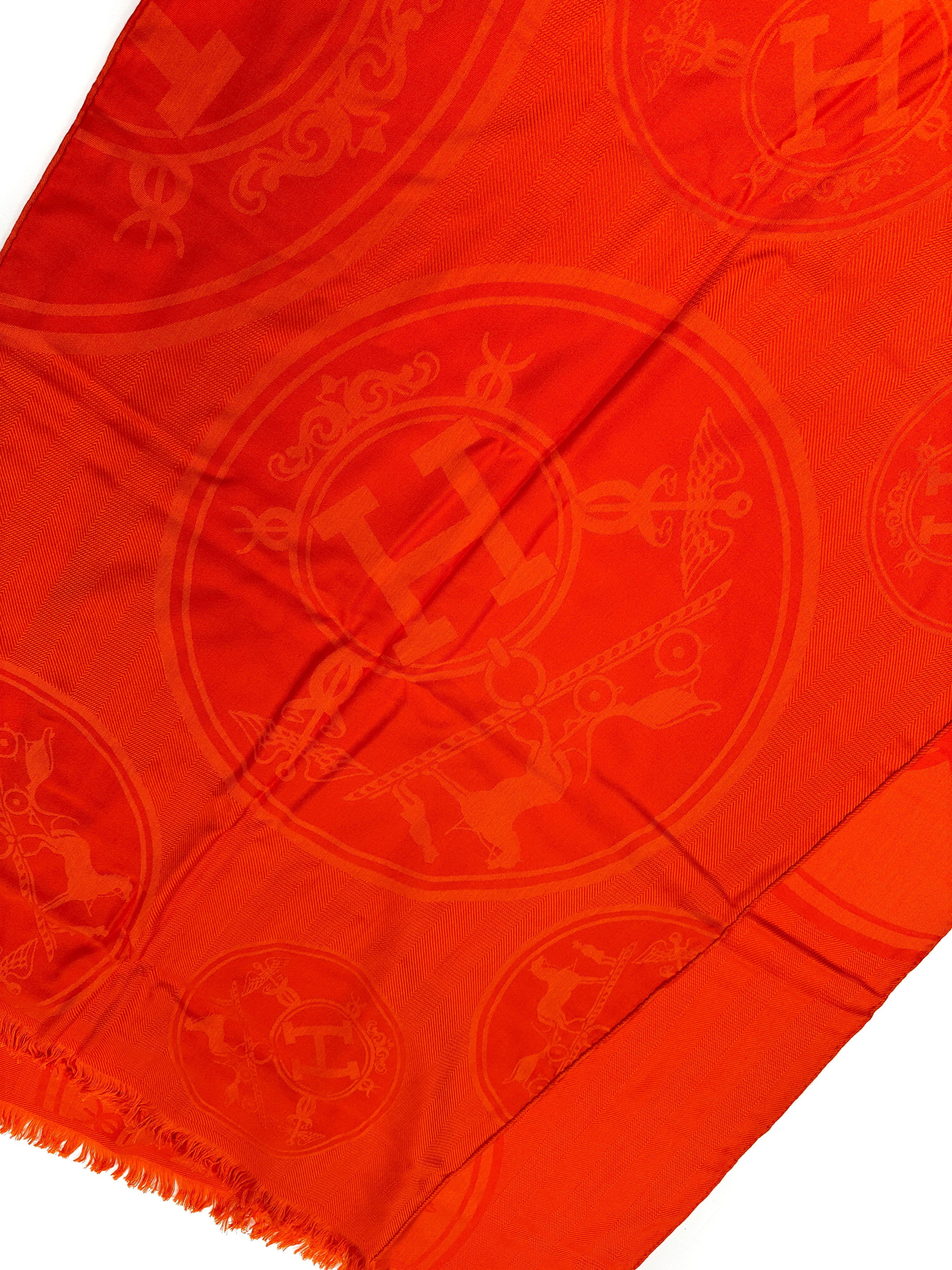 Hermès New Libris Cashmere Silk Stole