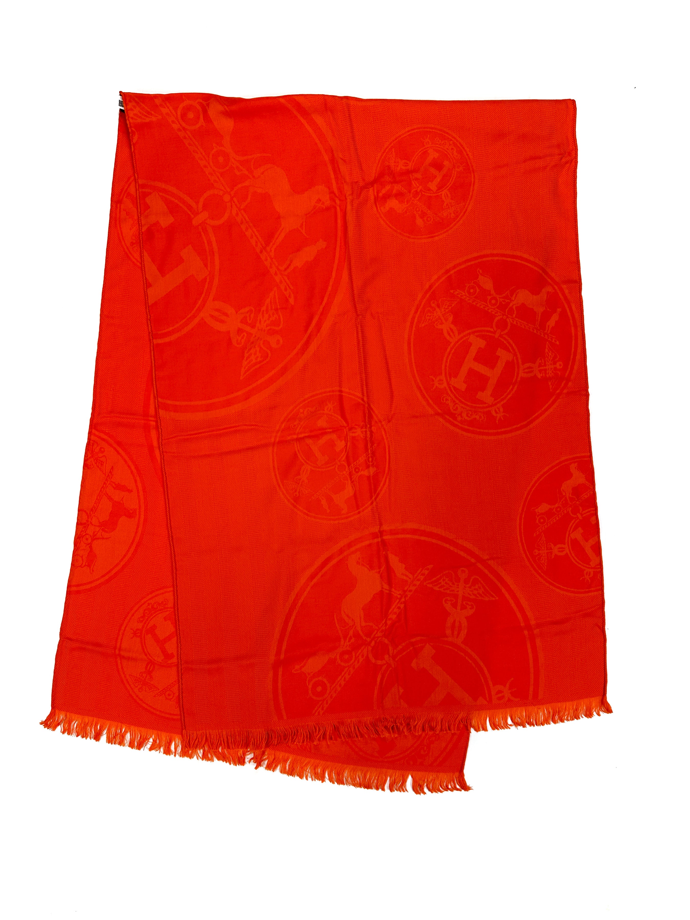 Hermès New Libris Cashmere Silk Stole