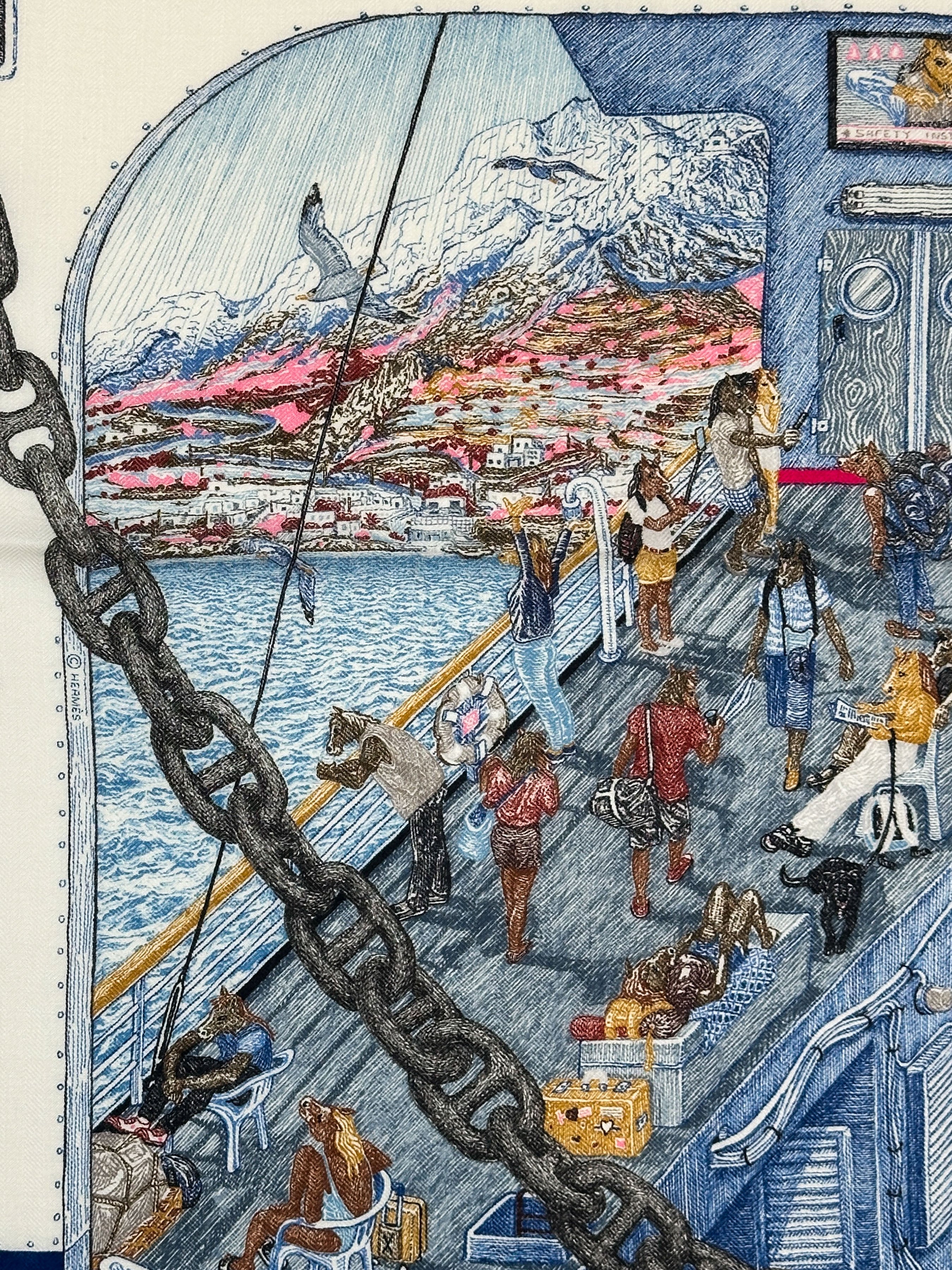 Hermès Ferry Tales Cashmere Silk 100