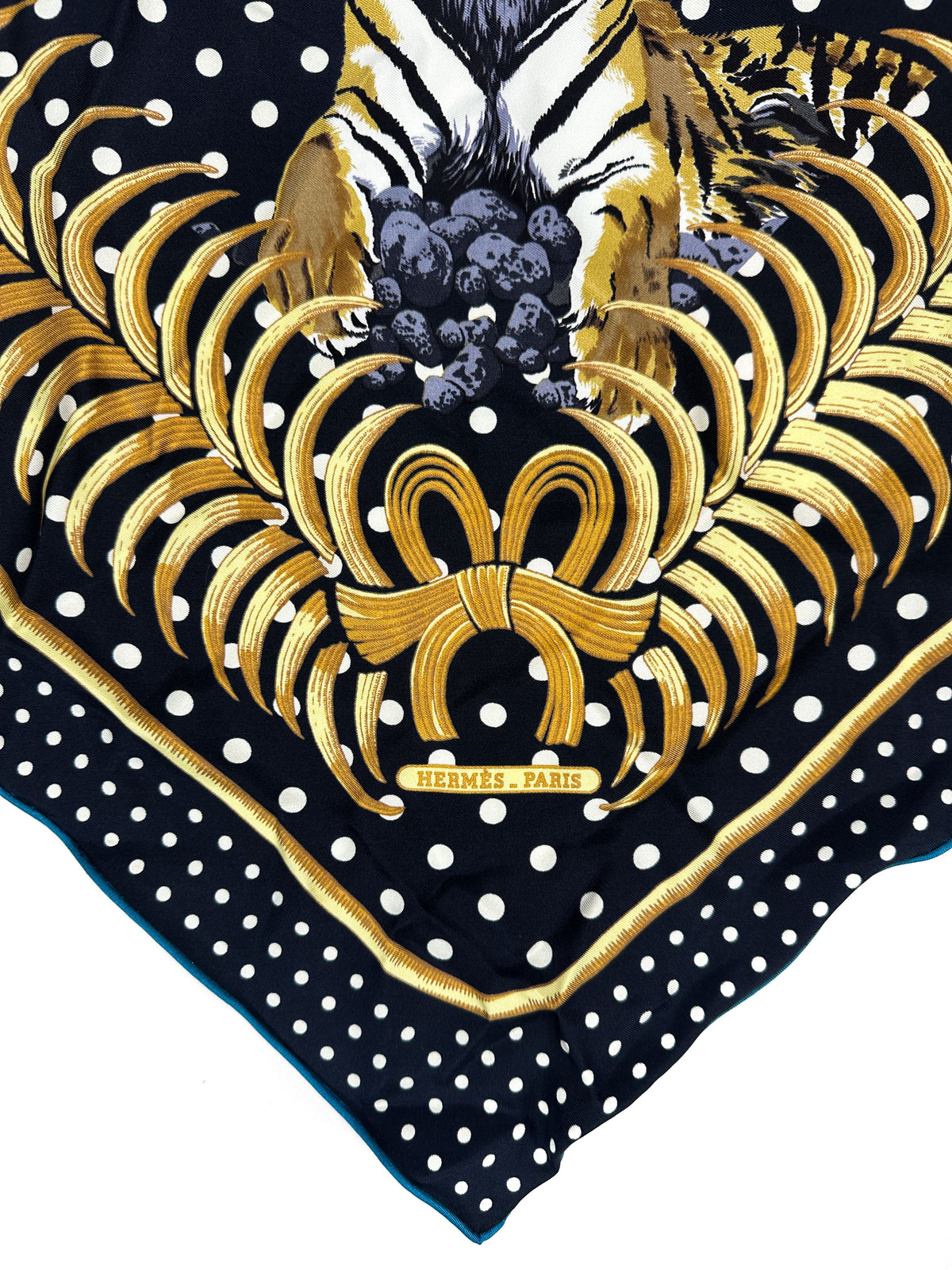 Hermès Tigre Royal Pointe Royale Washed Silk Triangle