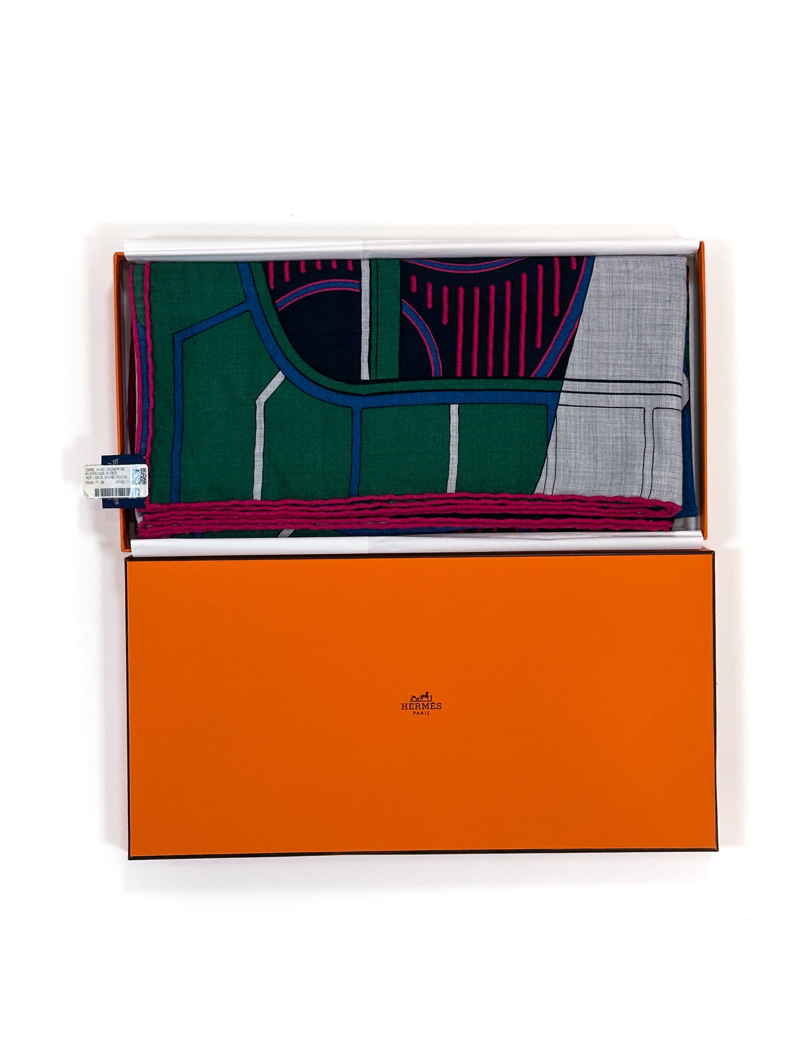 Hermès Mysterious Rider Cashmere Silk 140