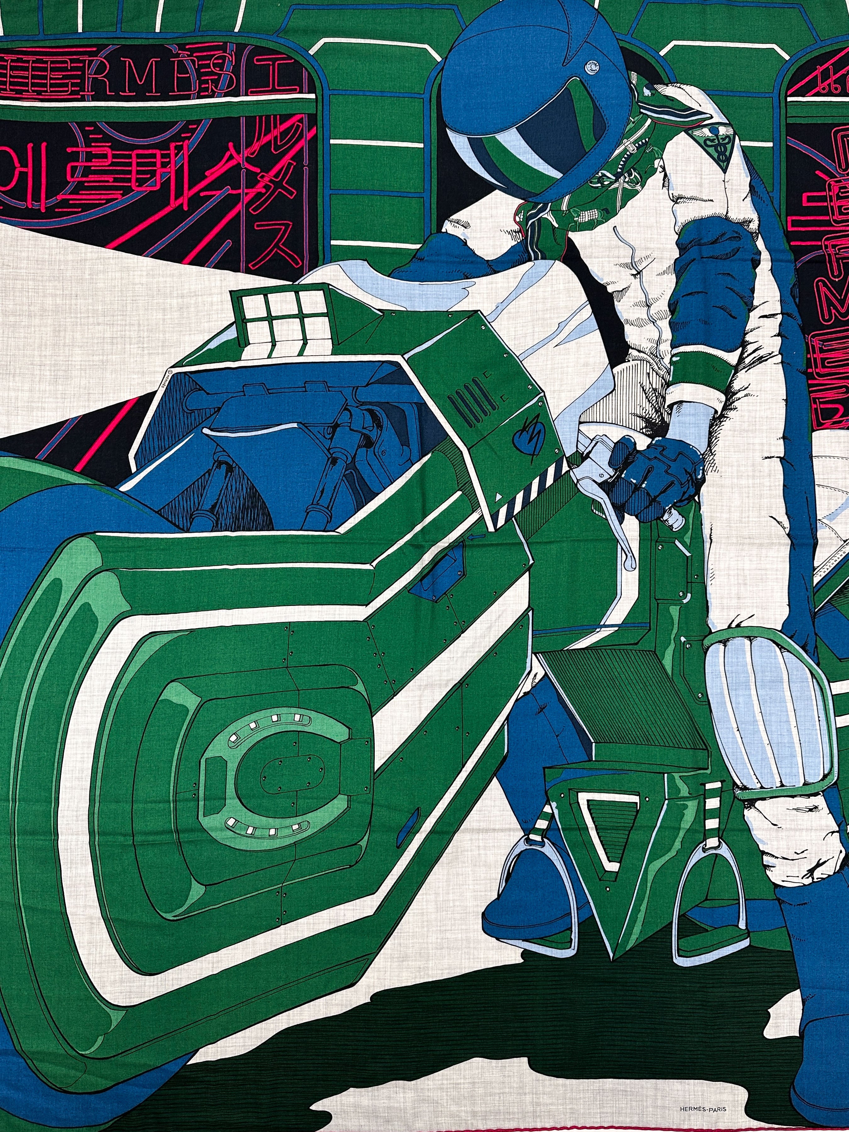Hermès Mysterious Rider Cashmere Silk 140