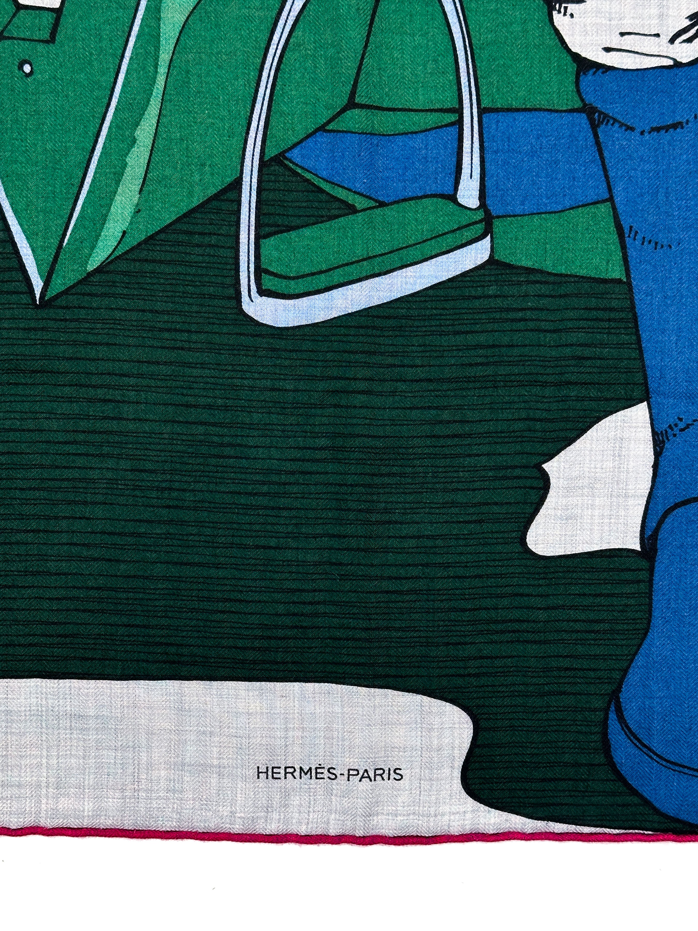 Hermès Mysterious Rider Cashmere Silk 140