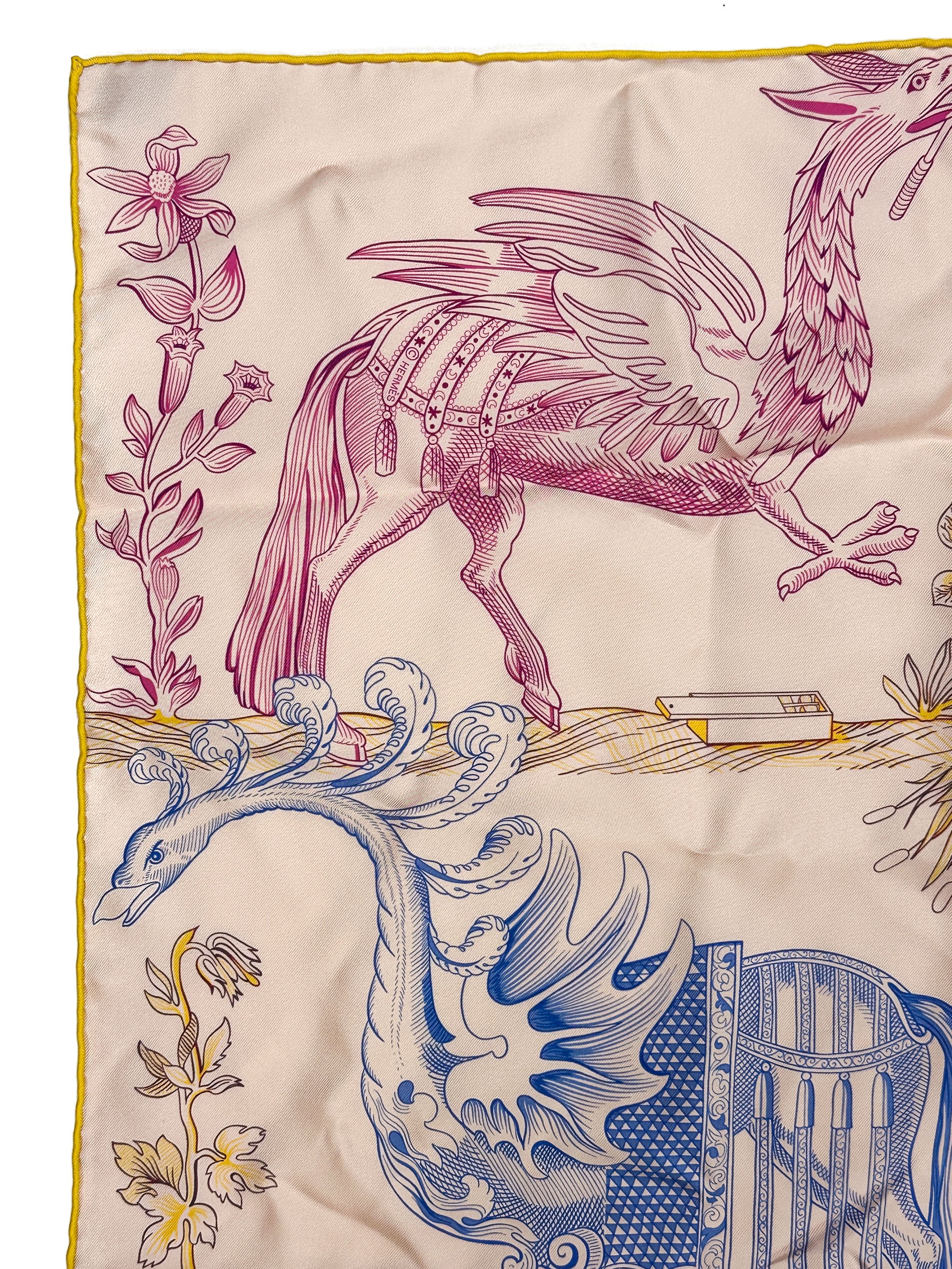 Hermès Della Cavalleria Favolosa Double Face 90