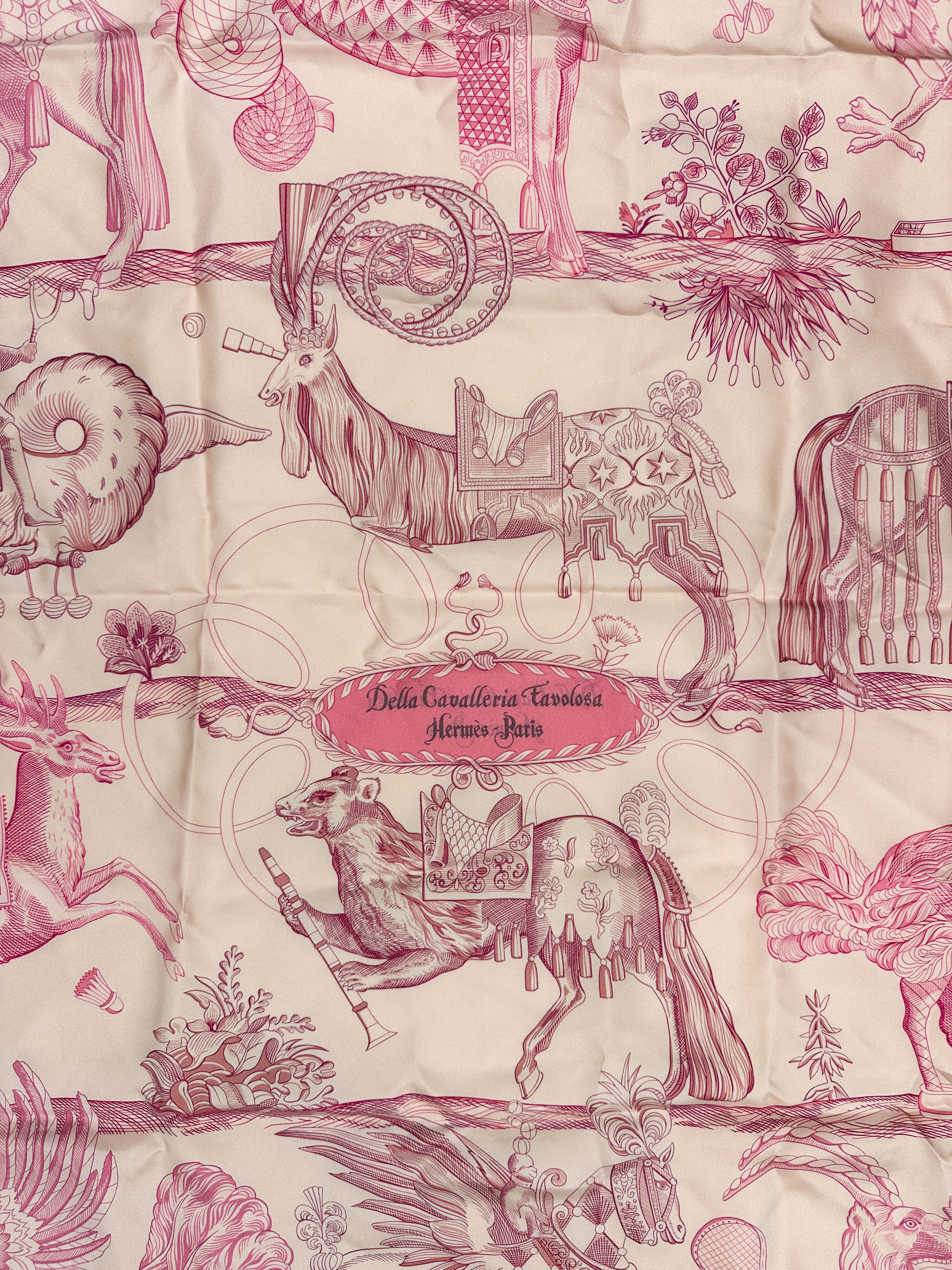 Hermès Della Cavalleria Favolosa Double Face 90