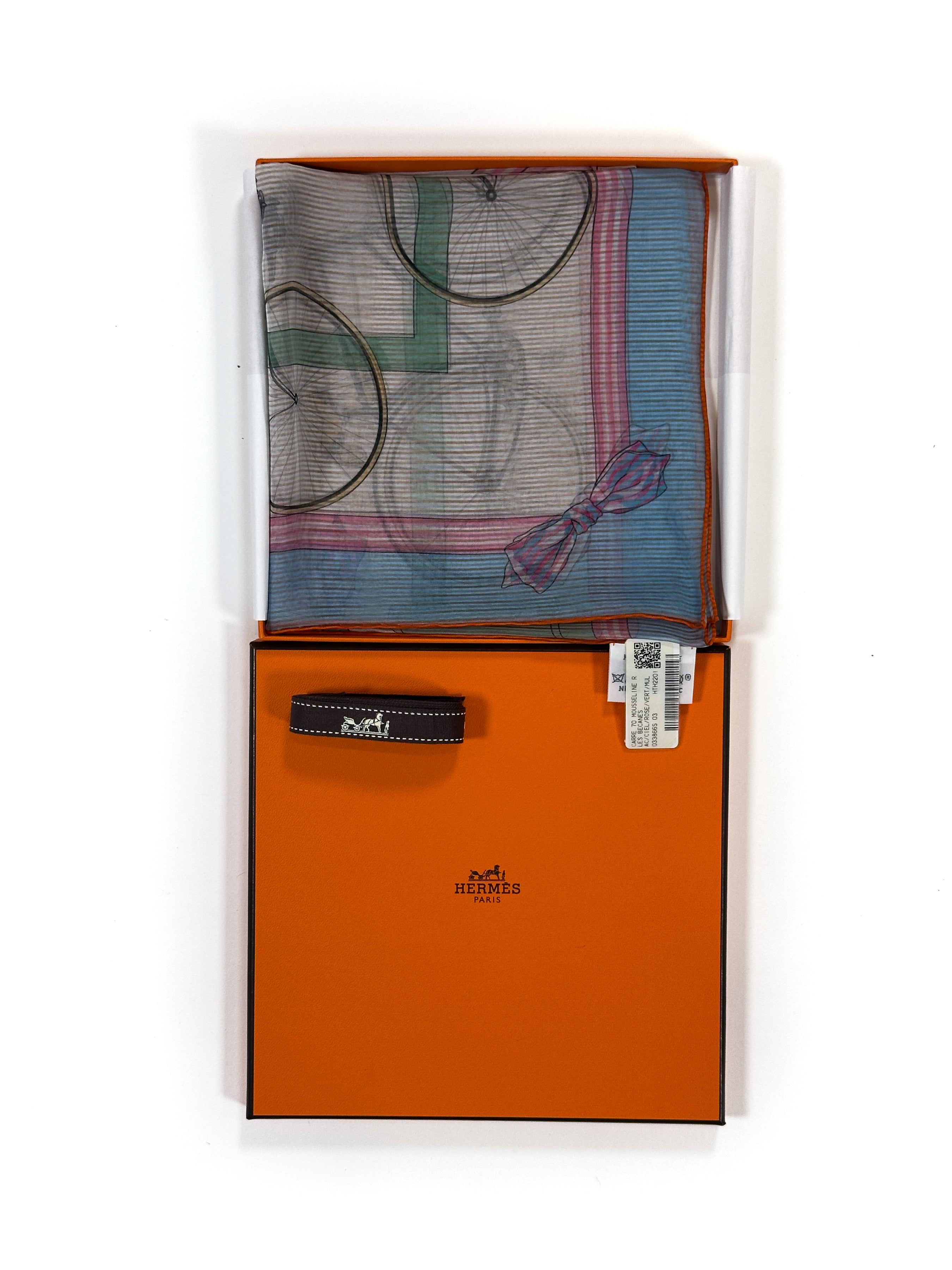 Hermès Les Bécanes Mousseline 70