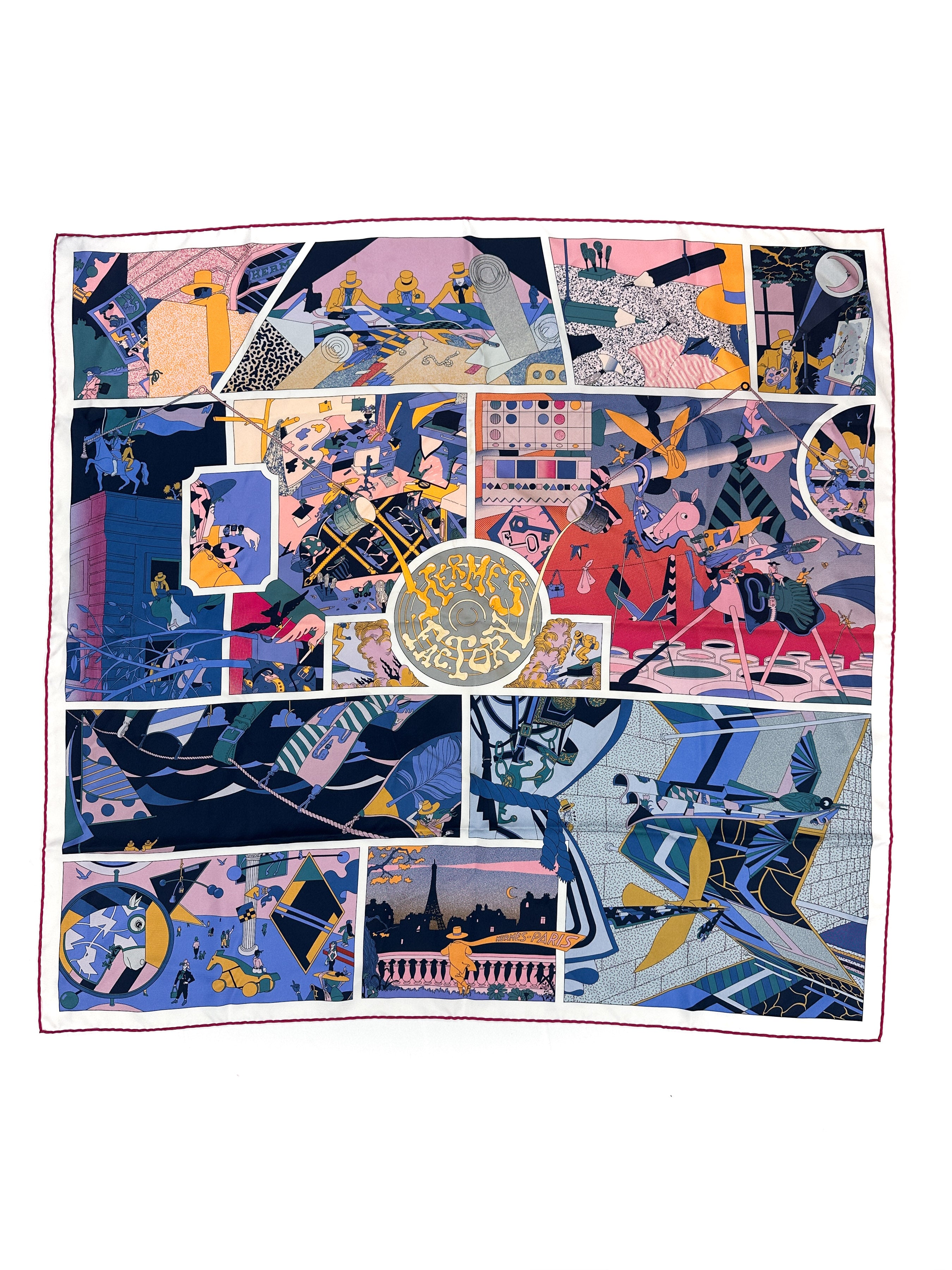 Hermès Hermès Factory Suite Double Face 90