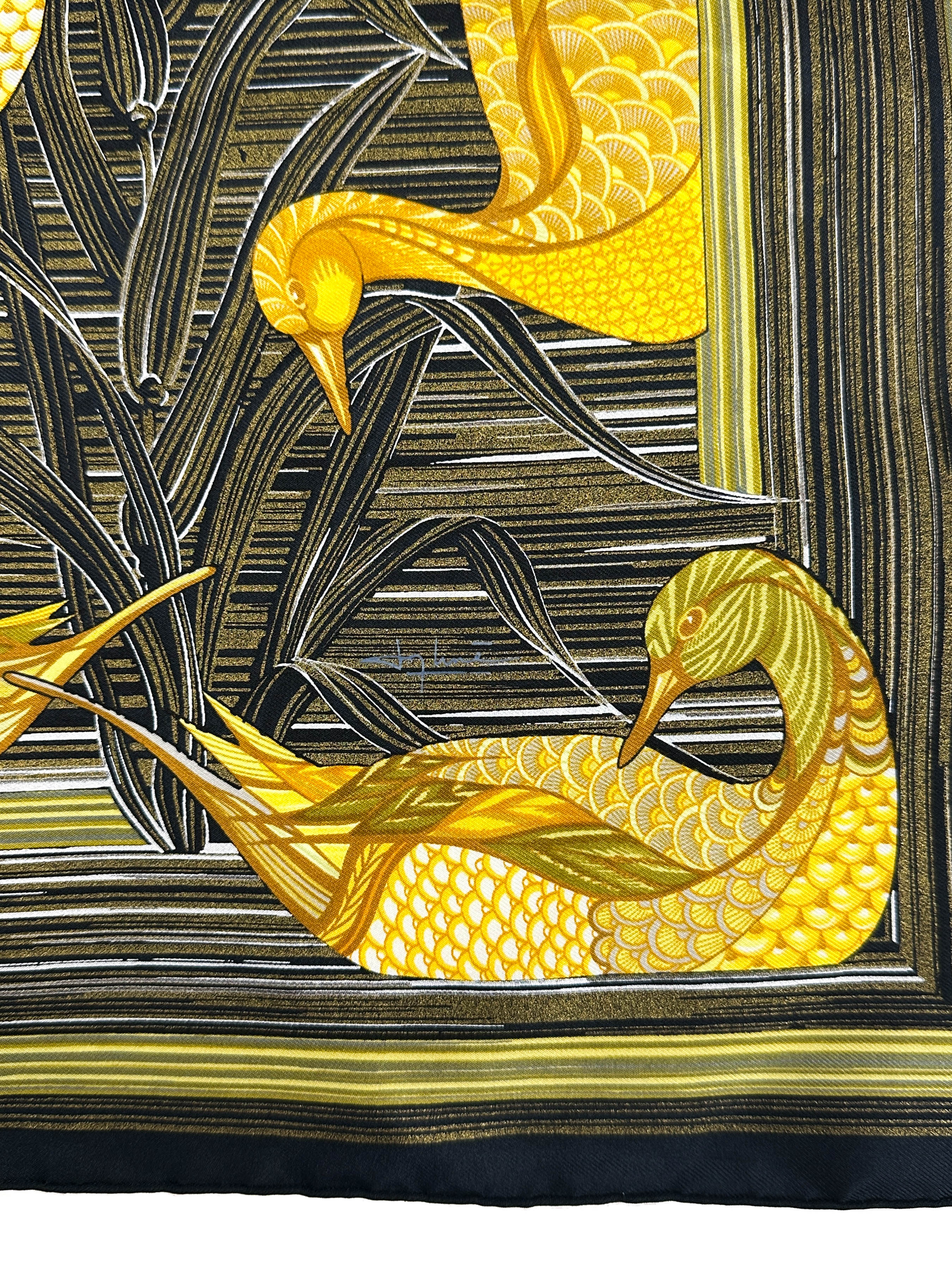 Hermès Metallic La Mare Aux Canards 90