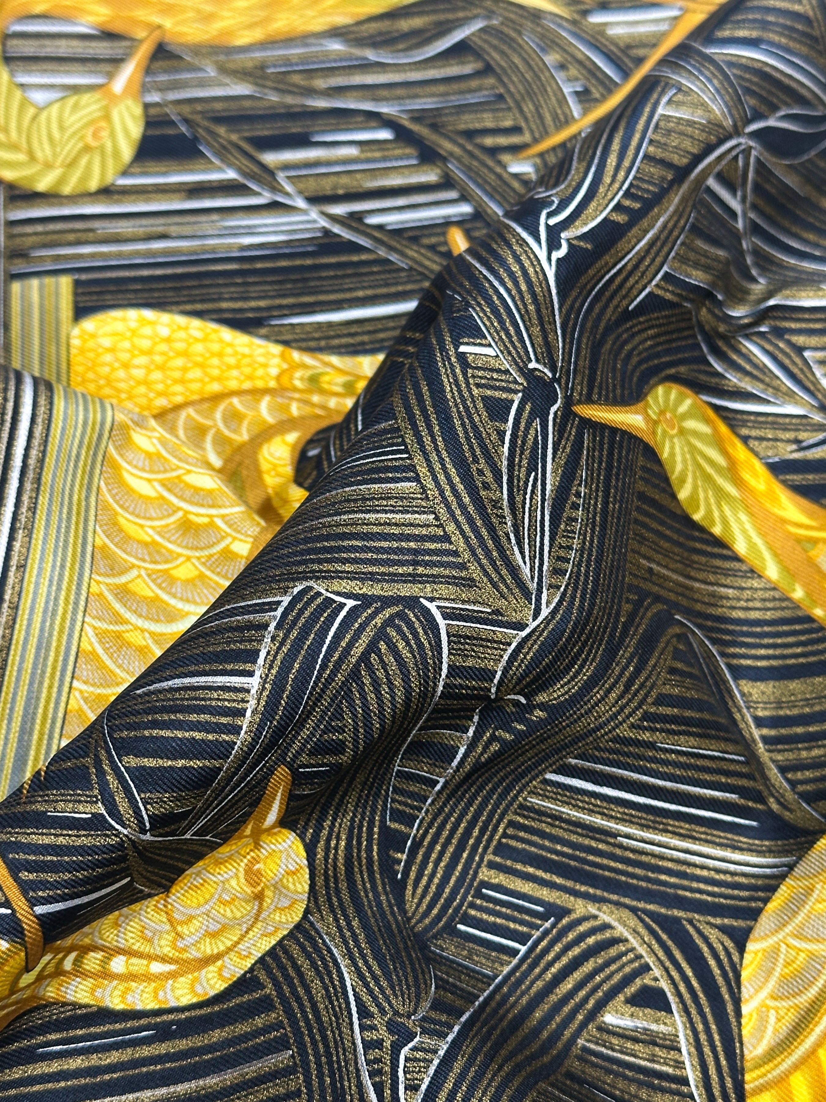 Hermès Metallic La Mare Aux Canards 90