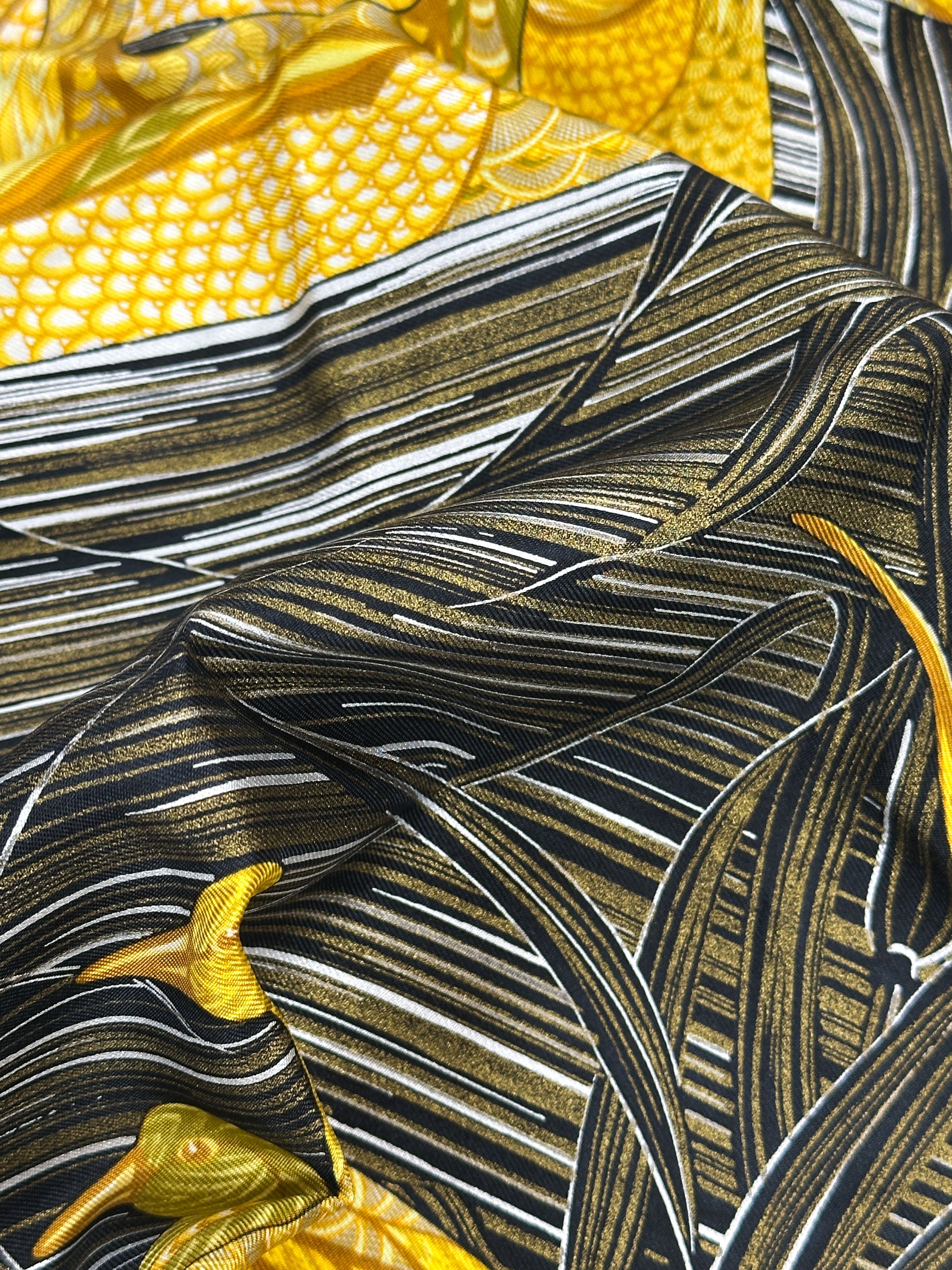 Hermès Metallic La Mare Aux Canards 90