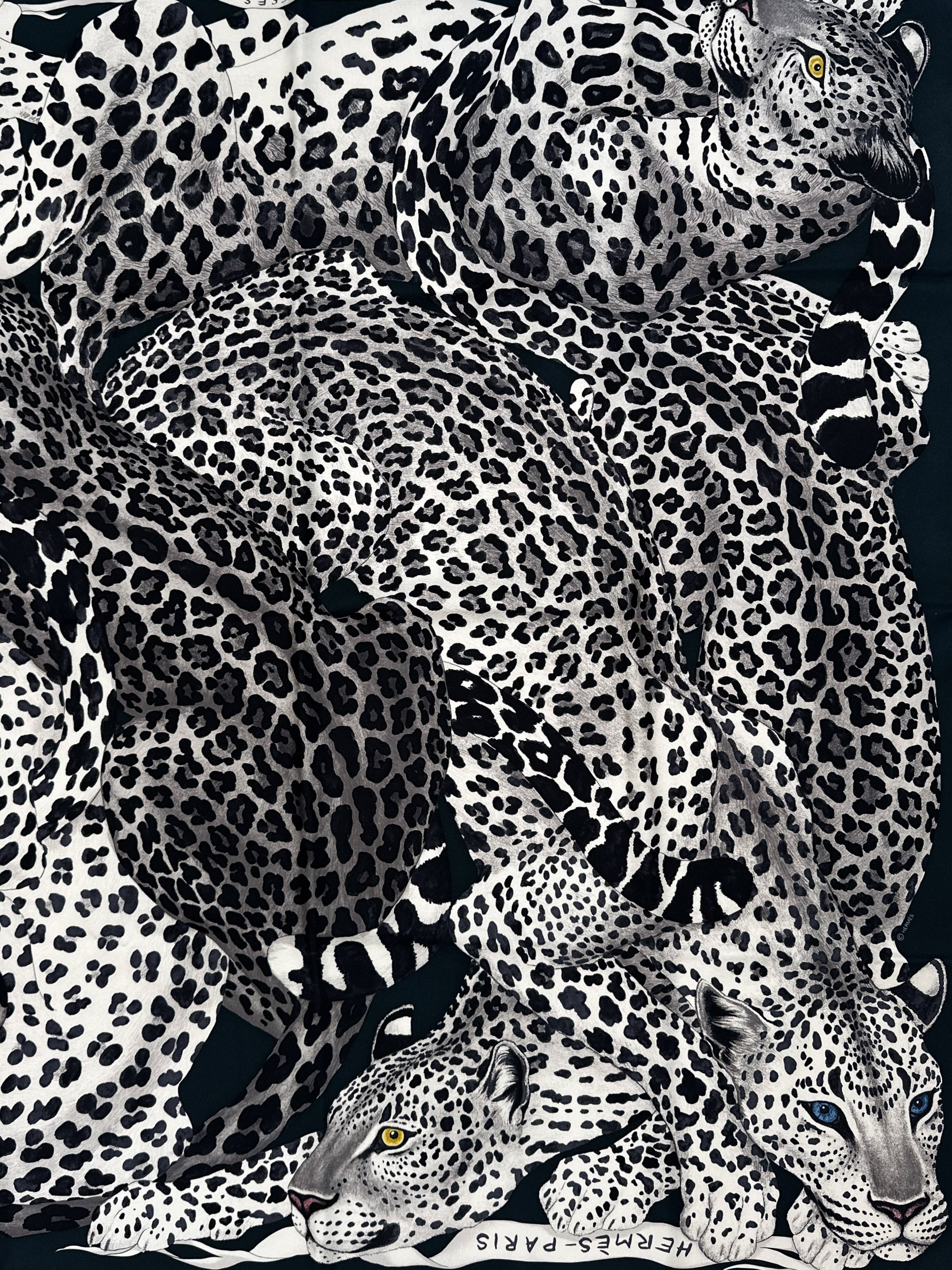 Hermès Lazy Leopardesses 90