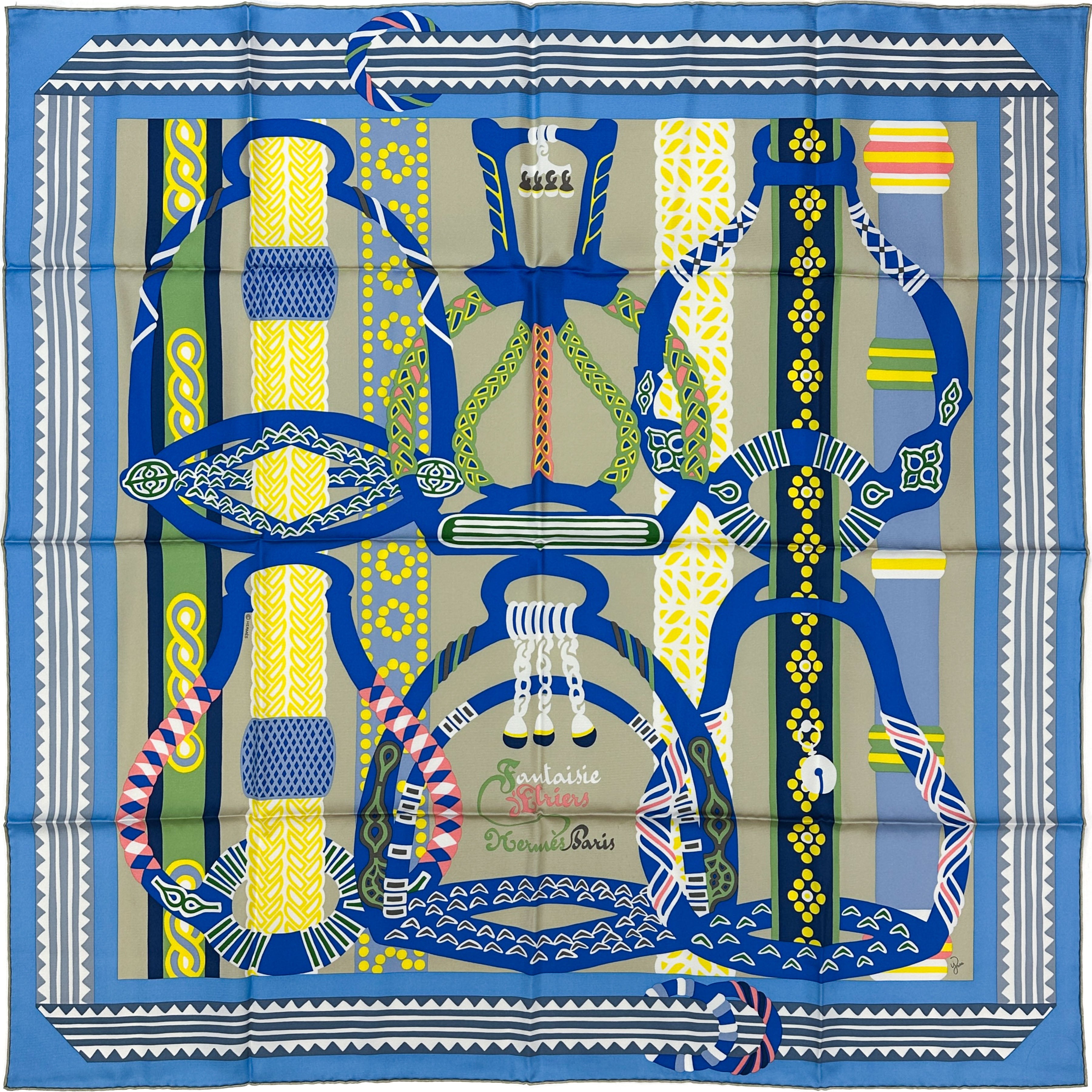Hermès Fantaisie d'Etriers 90cm
