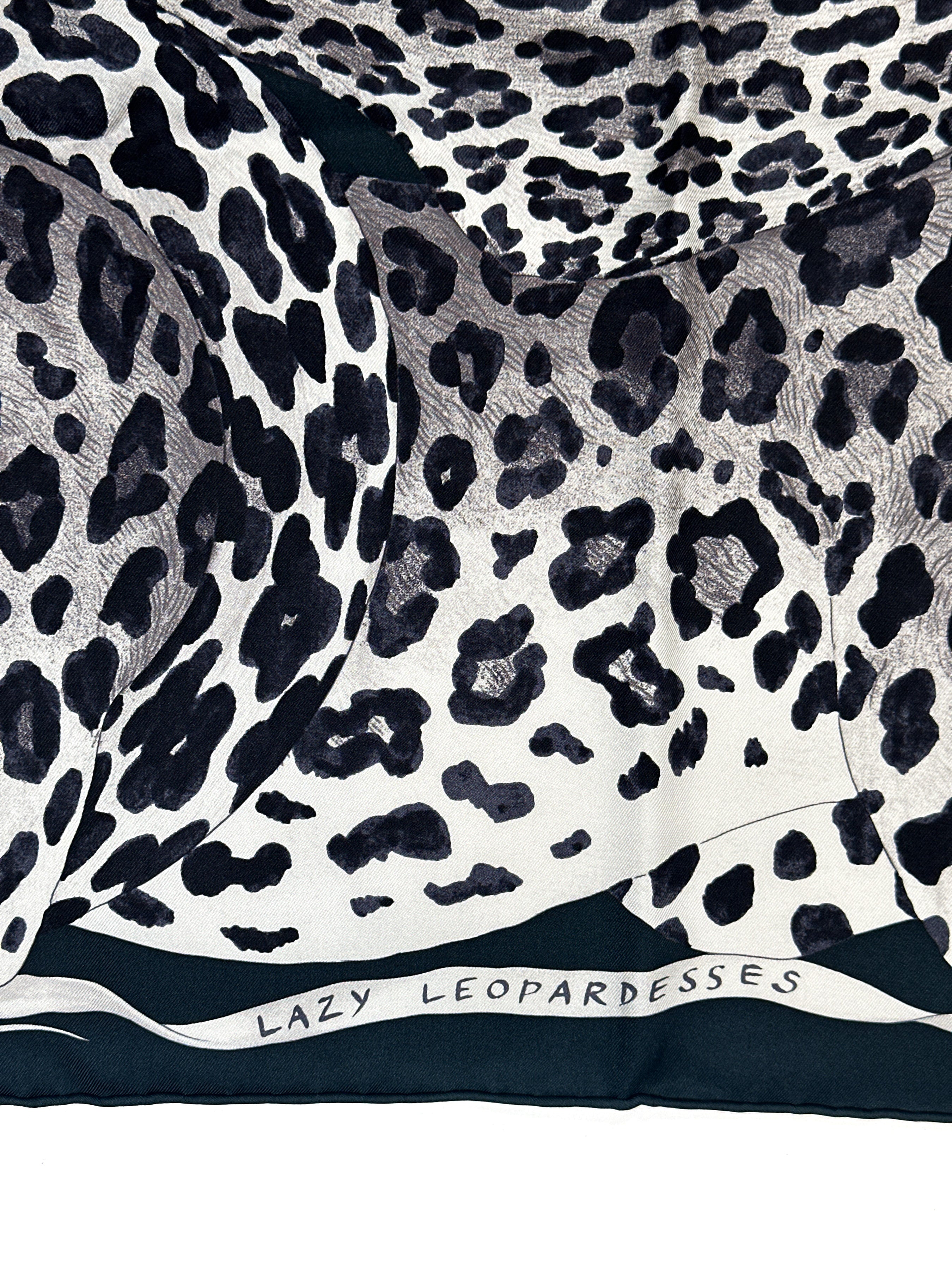 Hermès Lazy Leopardesses 90