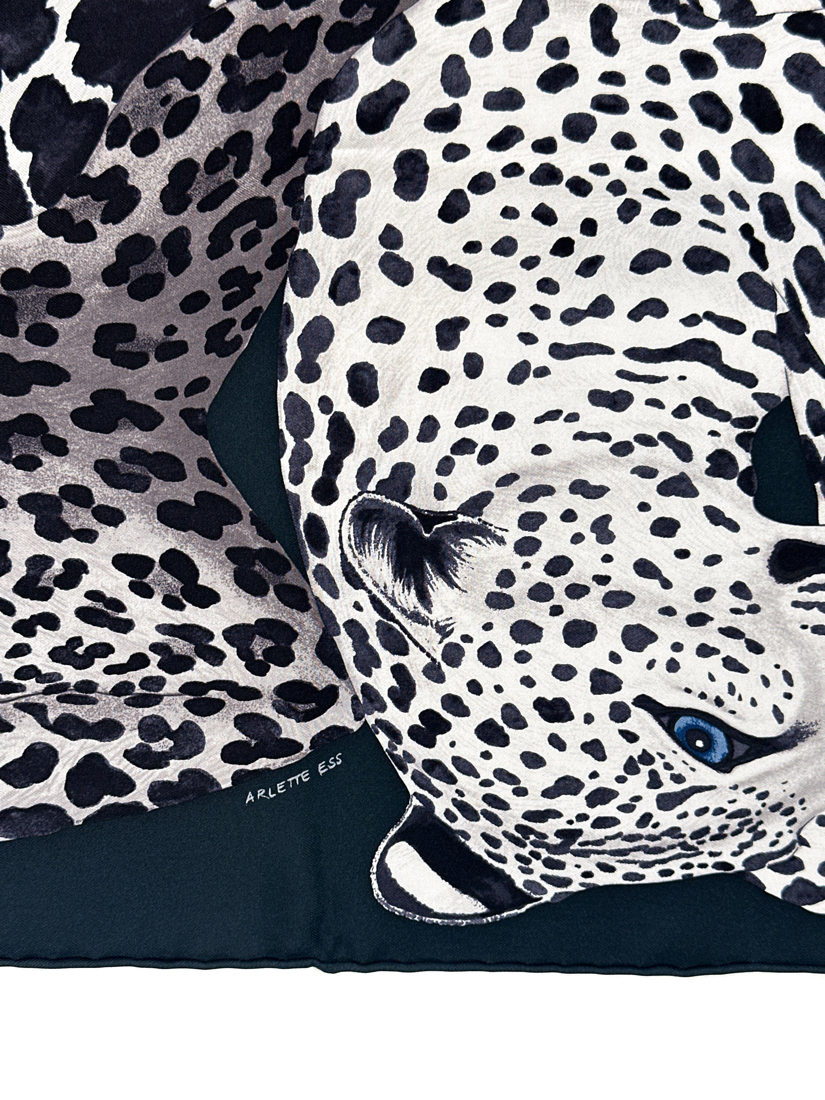 Hermès Lazy Leopardesses 90