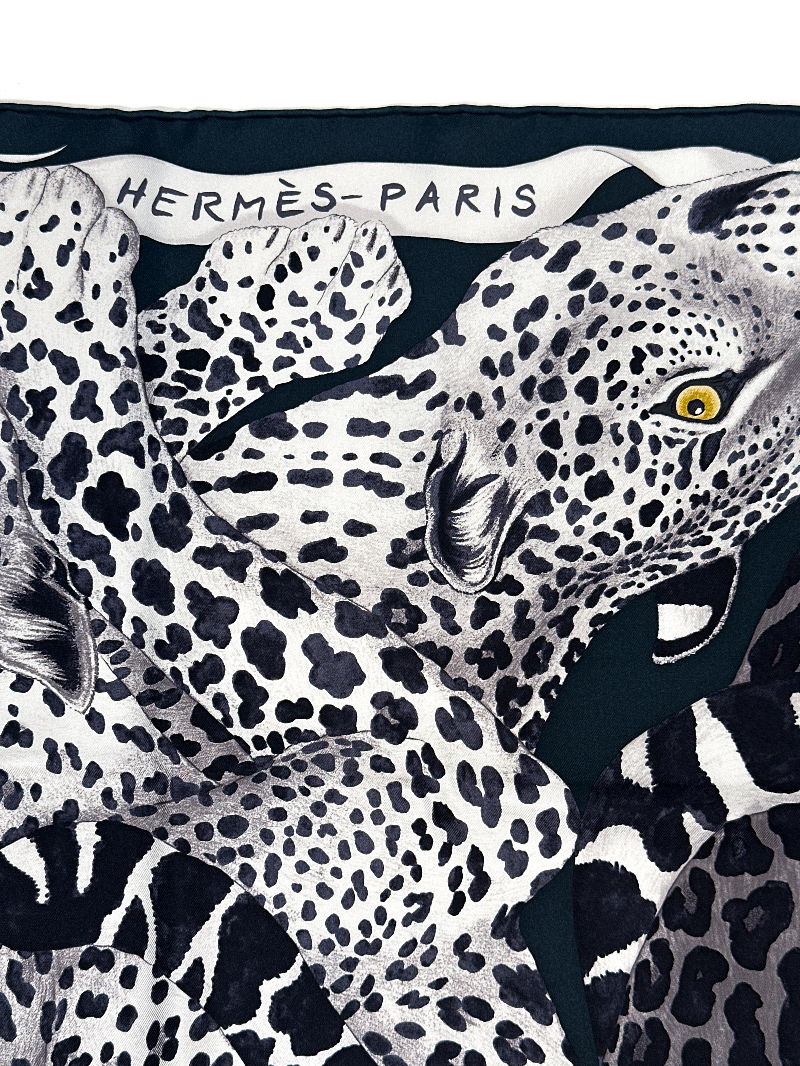 Hermès Lazy Leopardesses 90