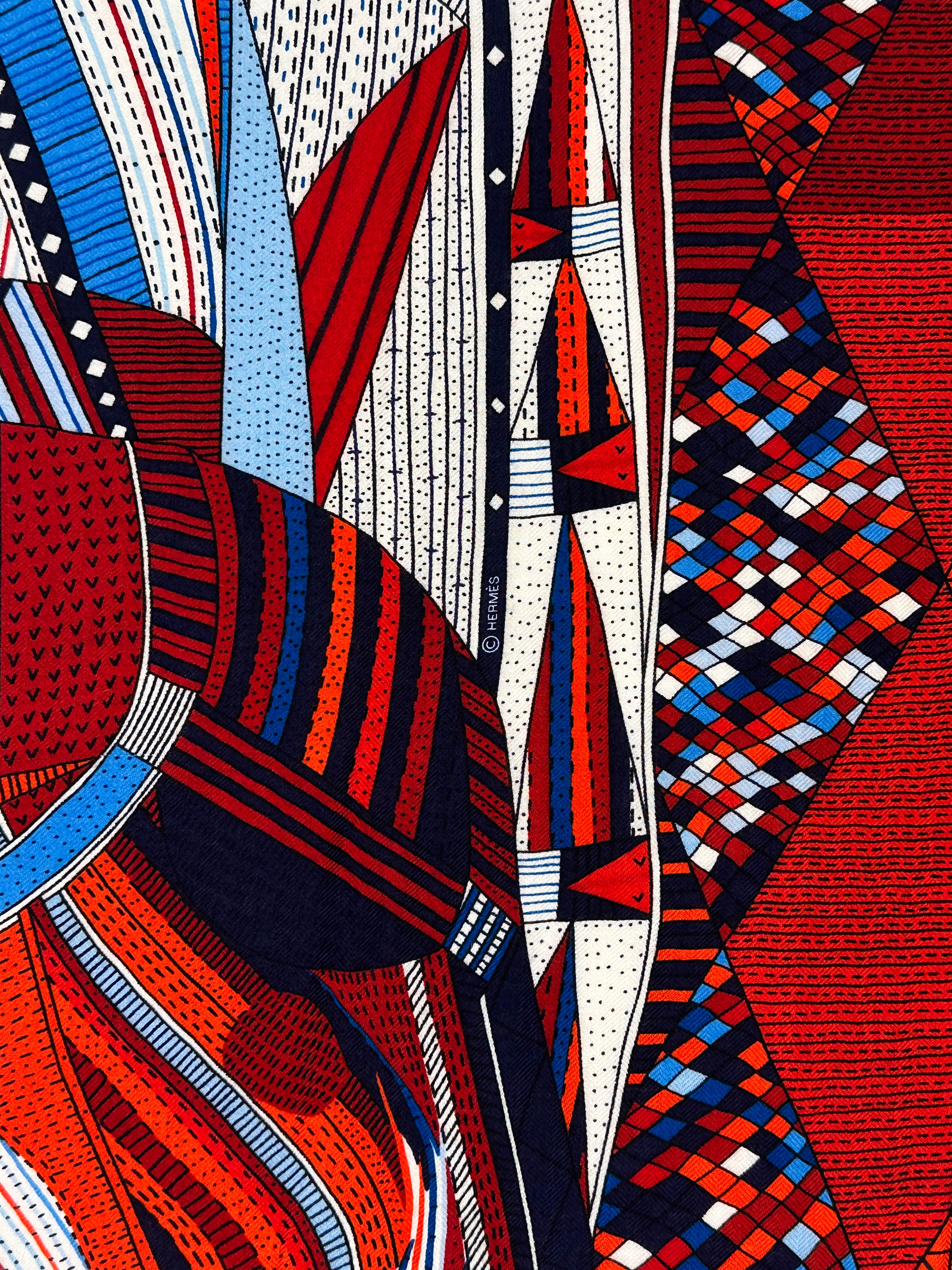 Hermès Patchwork Horse Cashmere Silk 140