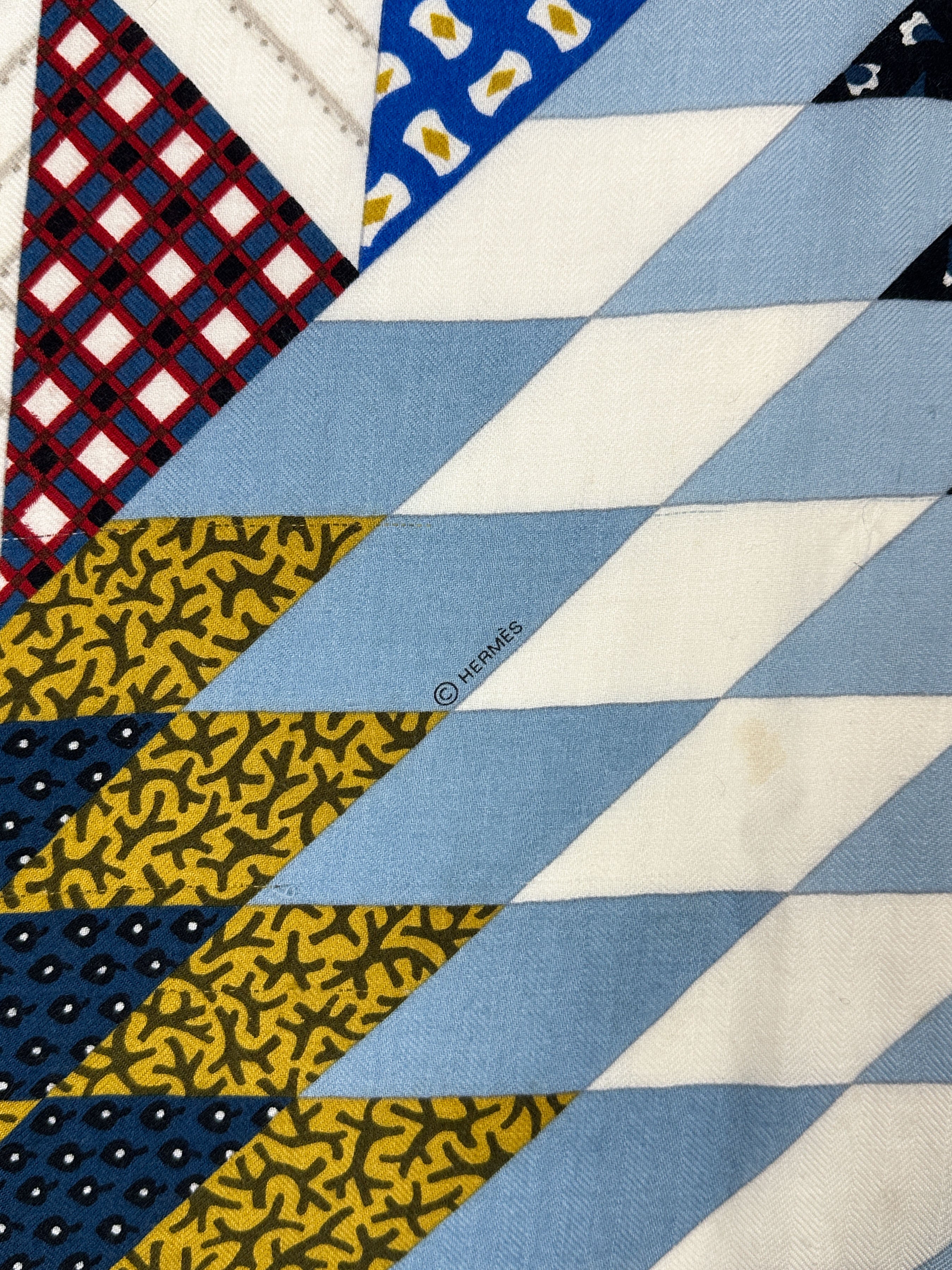 Hermès American Quilts Cashmere Silk 140