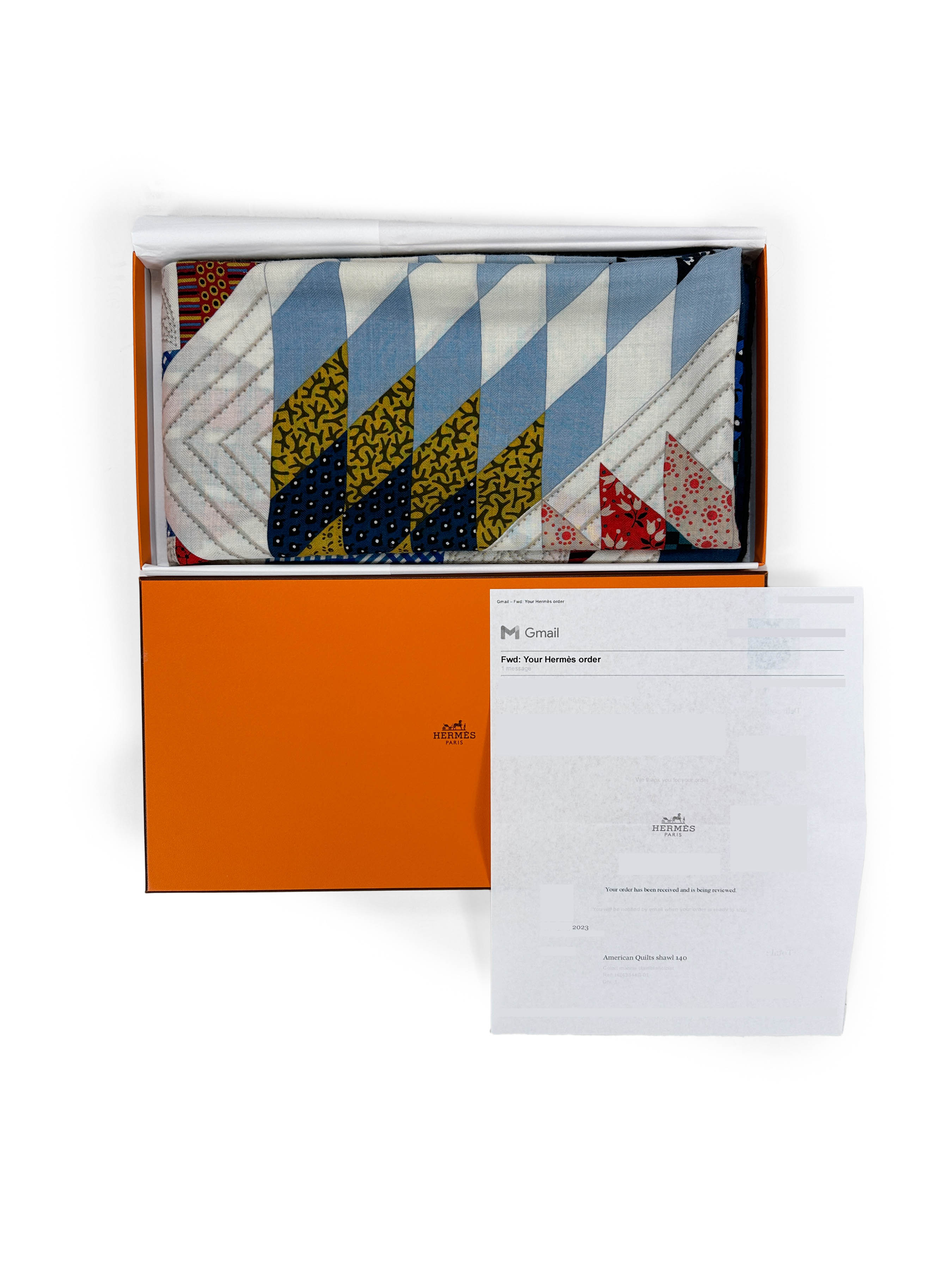 Hermès American Quilts Cashmere Silk 140