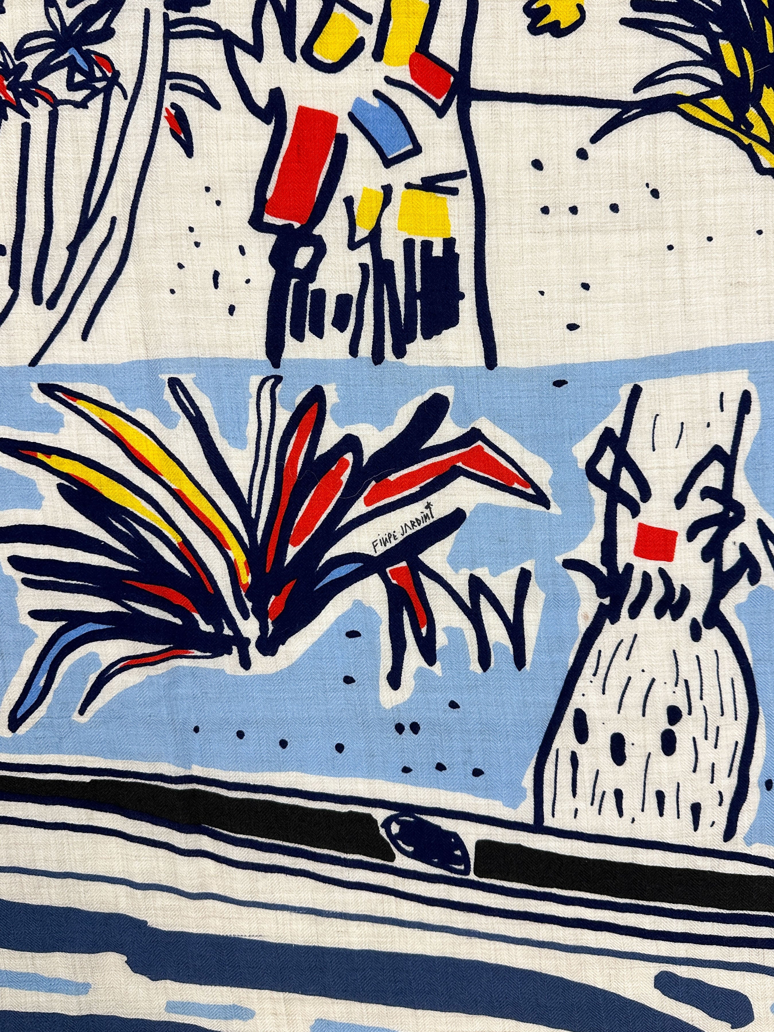 Hermès Rayures d'Ete Cashmere Silk 140