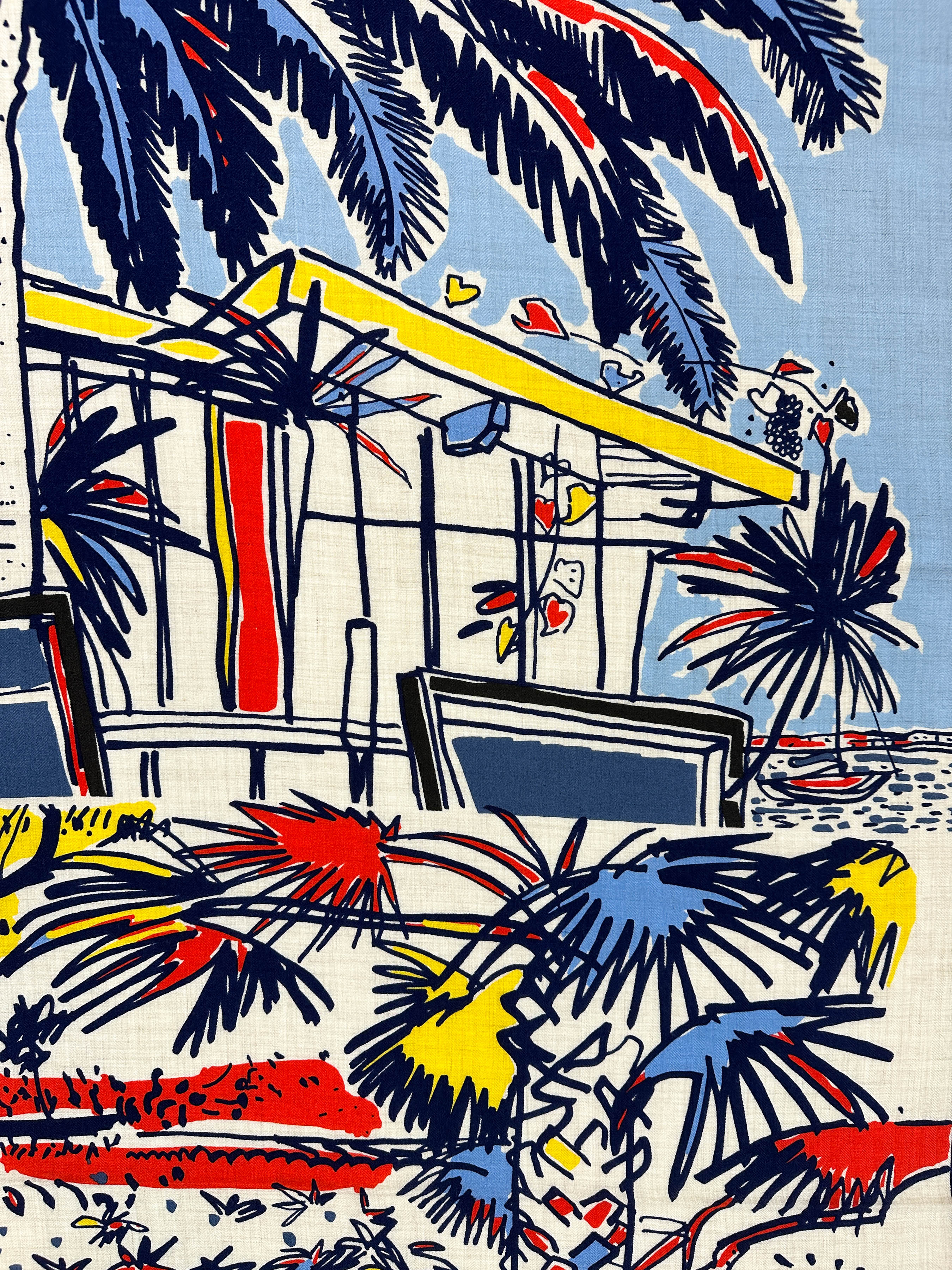 Hermès Rayures d'Ete Cashmere Silk 140