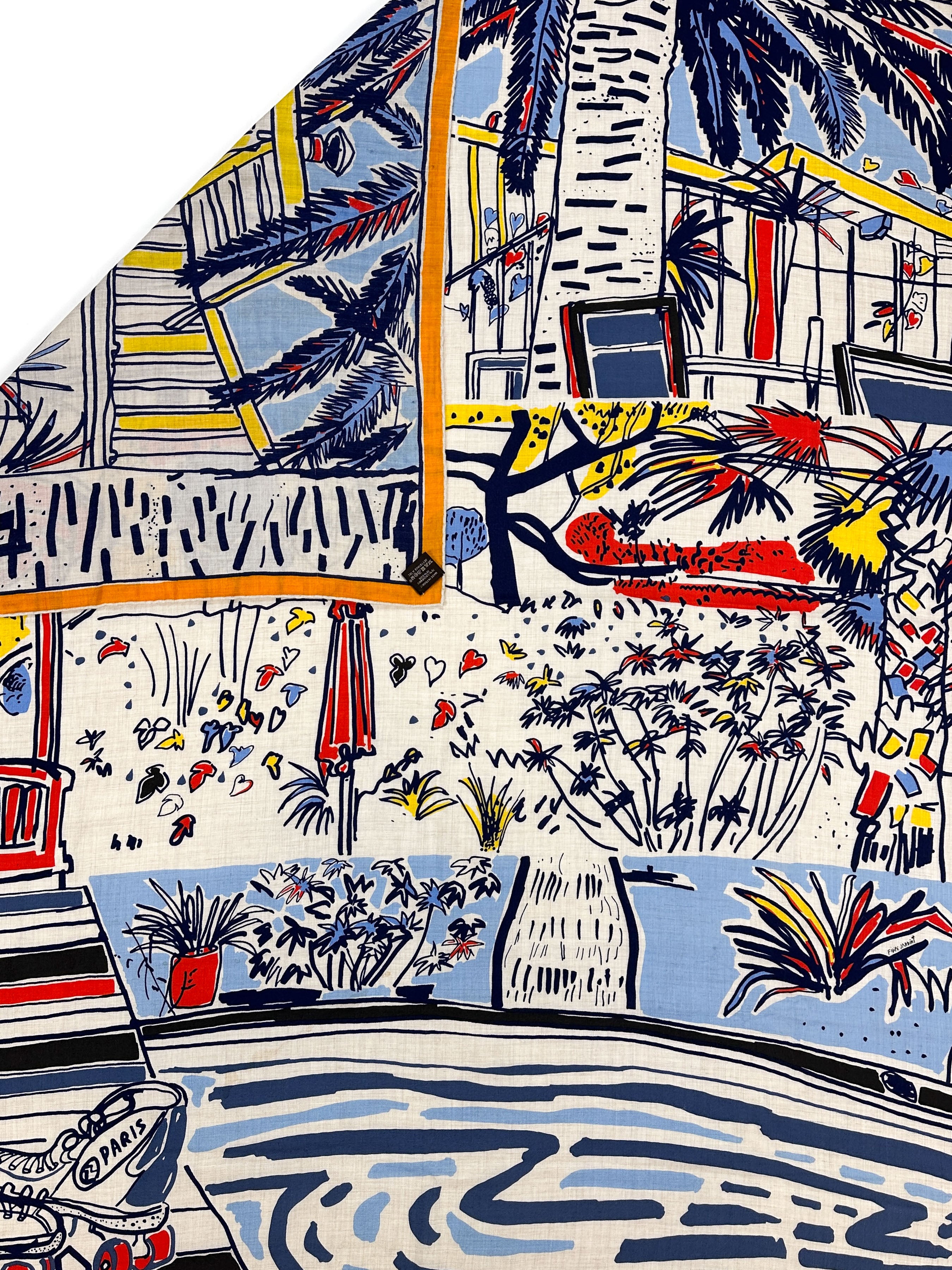 Hermès Rayures d'Ete Cashmere Silk 140