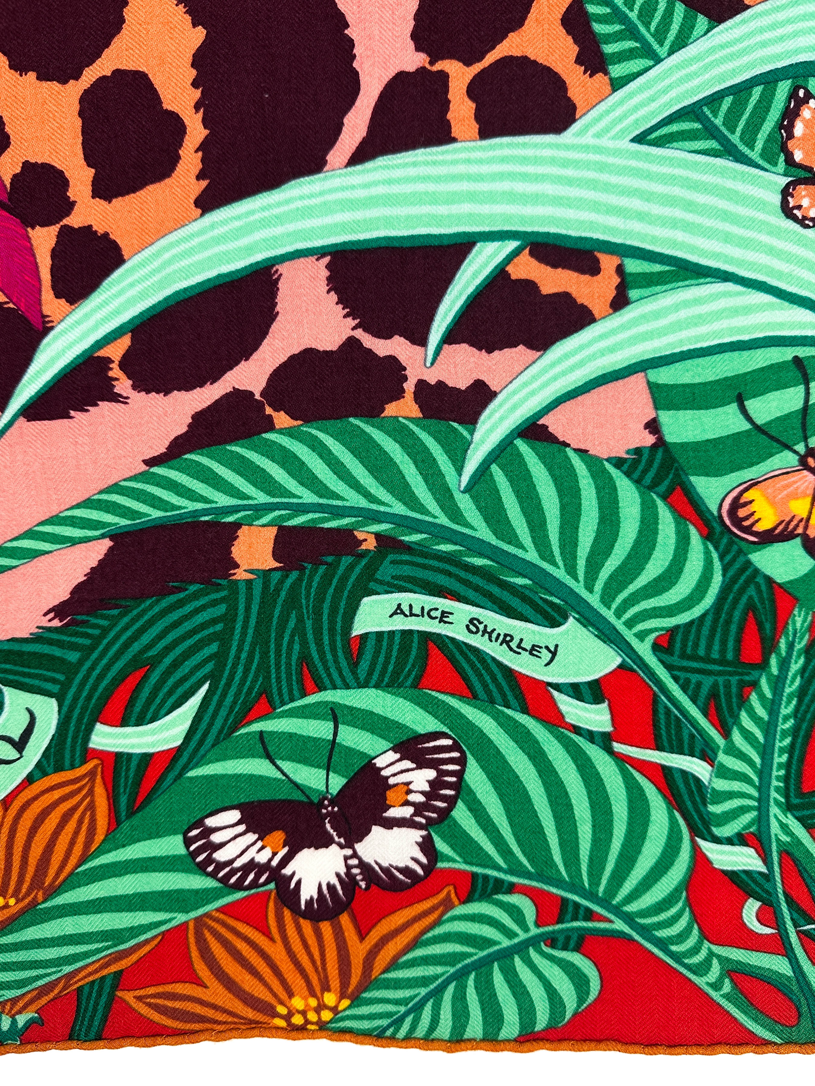 Hermès Jaguar Quetzal Cashmere Silk 140