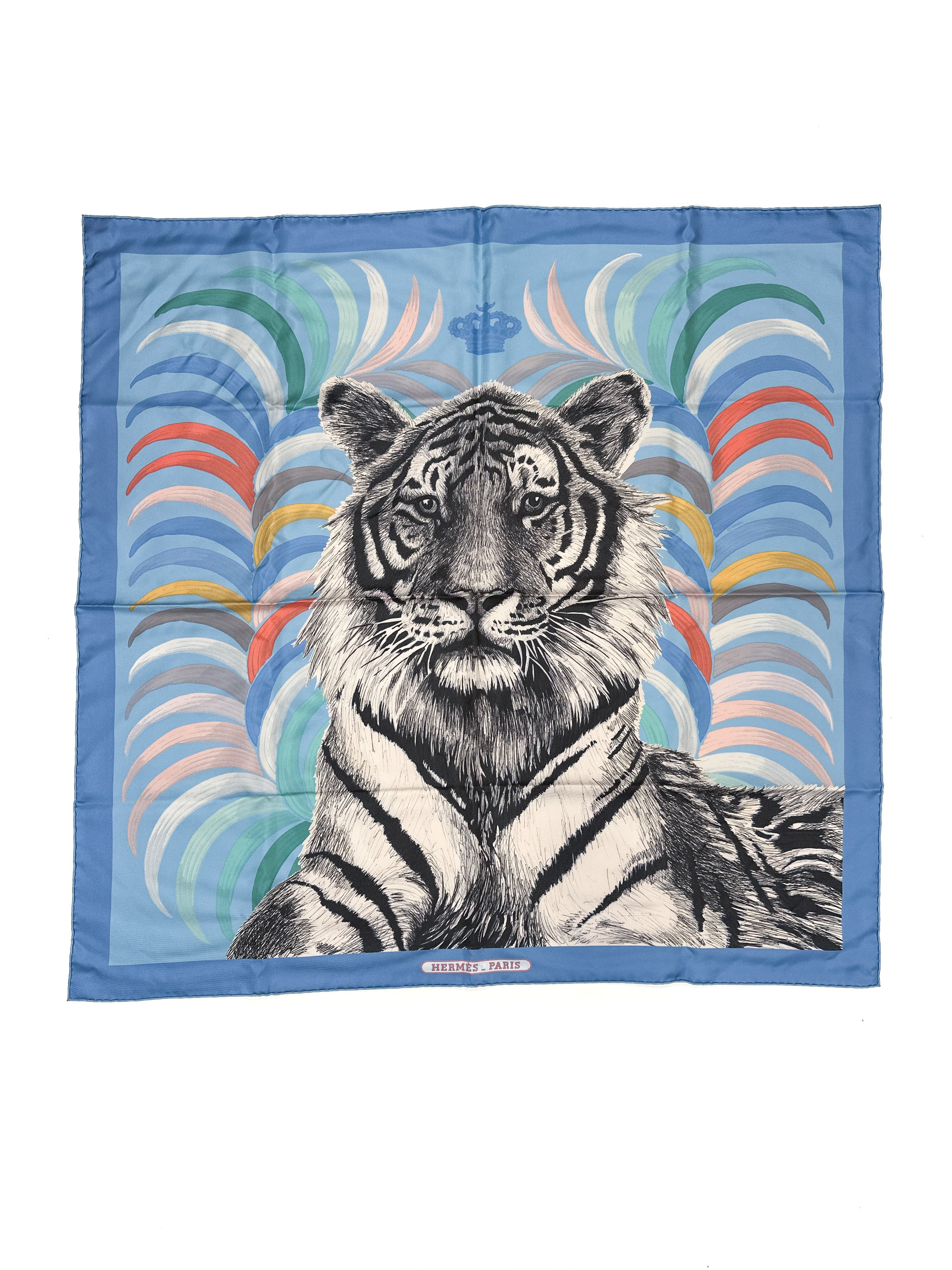 Hermès Tigre Royal Double Face 90