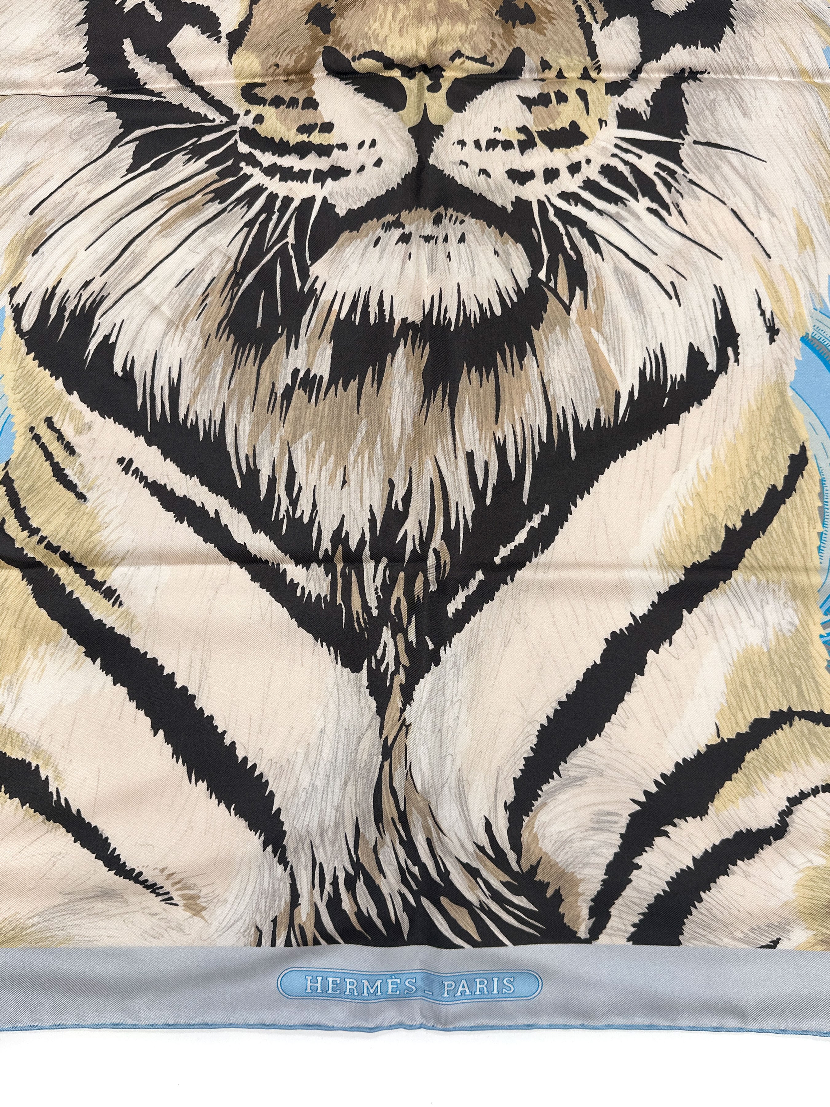 Hermès Tigre Royal Double Face 90