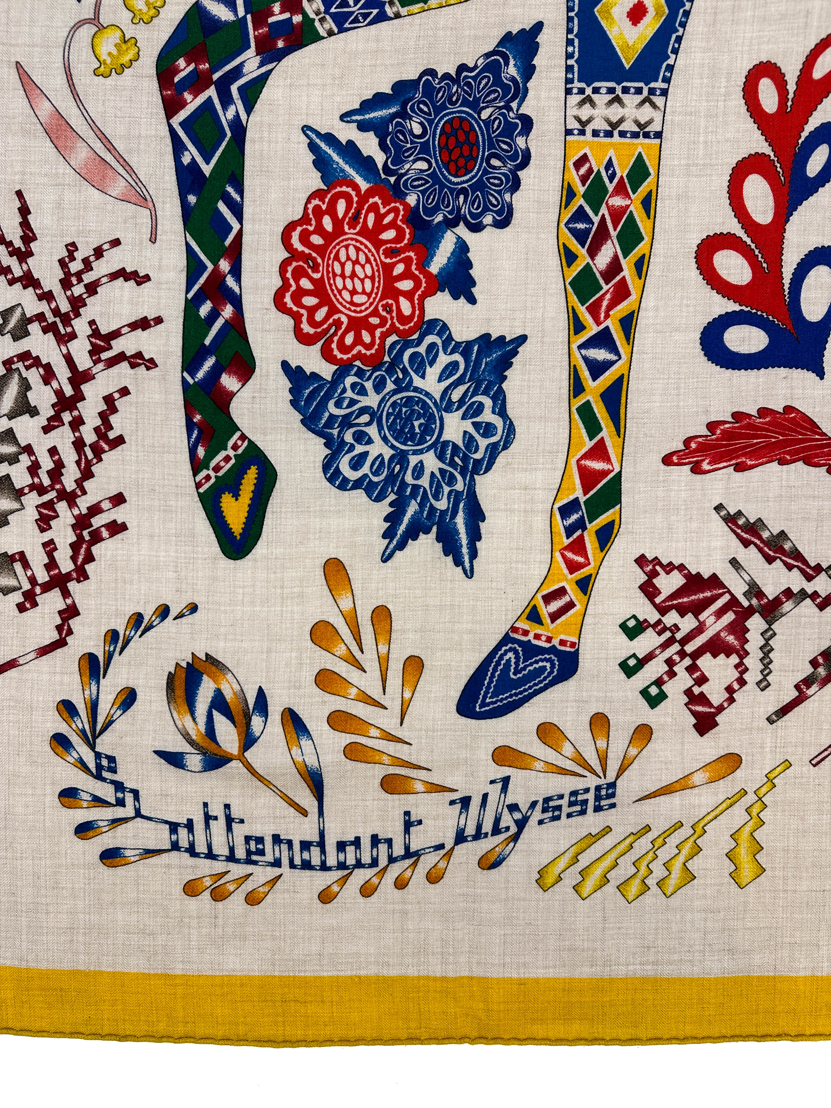 Hermès En Attendant Ulysse Cashmere Silk 140