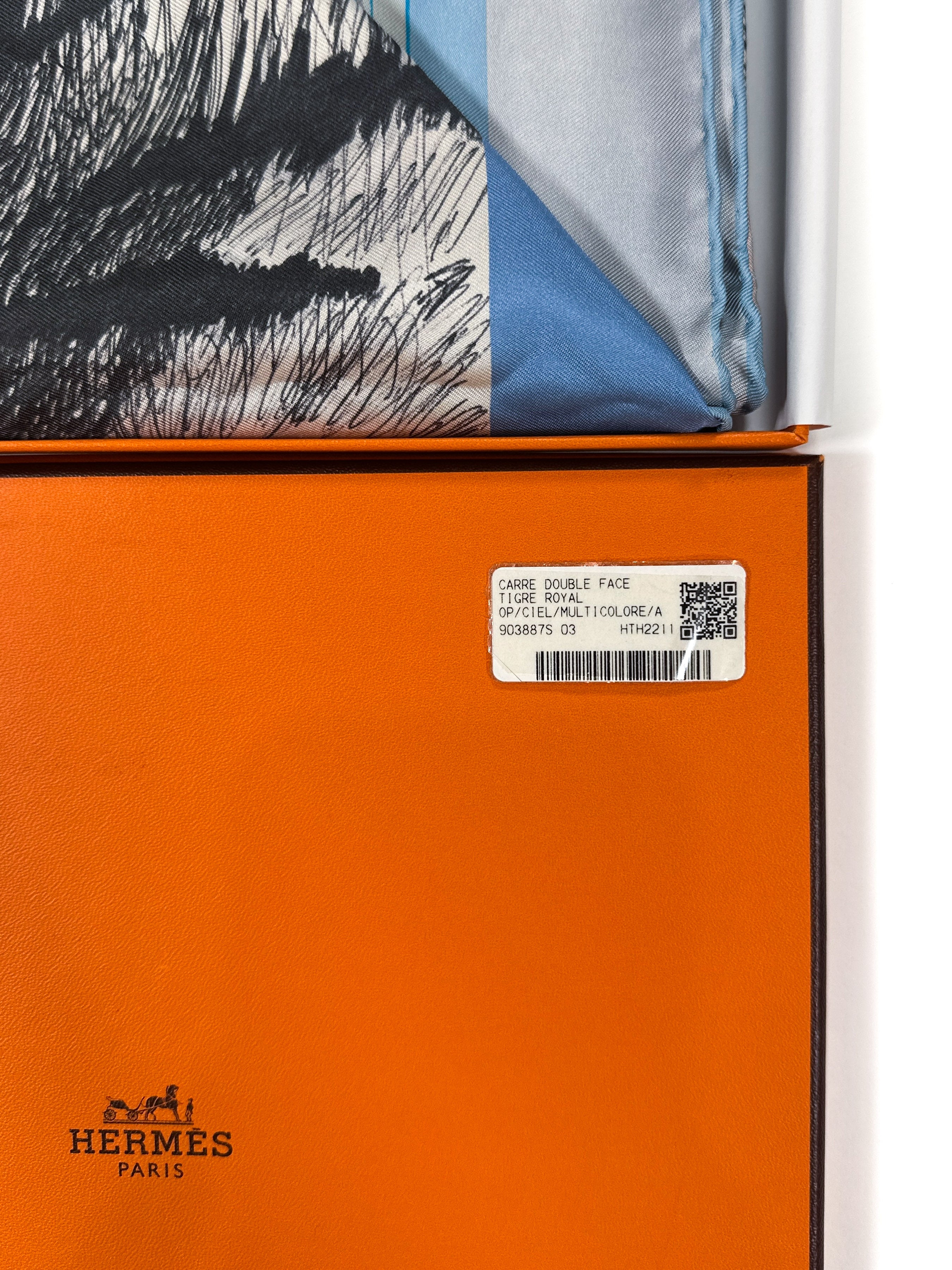 Hermès Tigre Royal Double Face 90