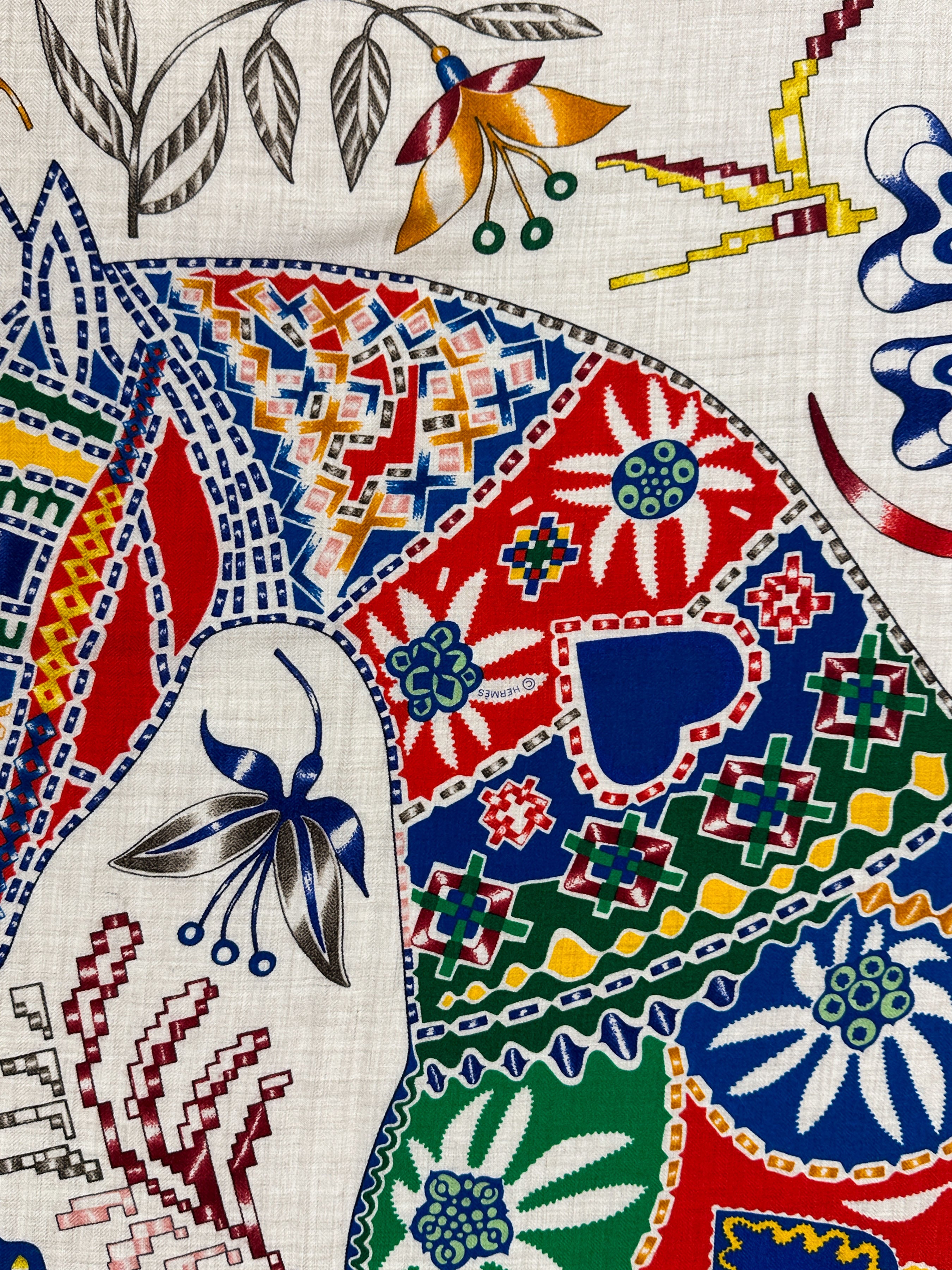 Hermès En Attendant Ulysse Cashmere Silk 140