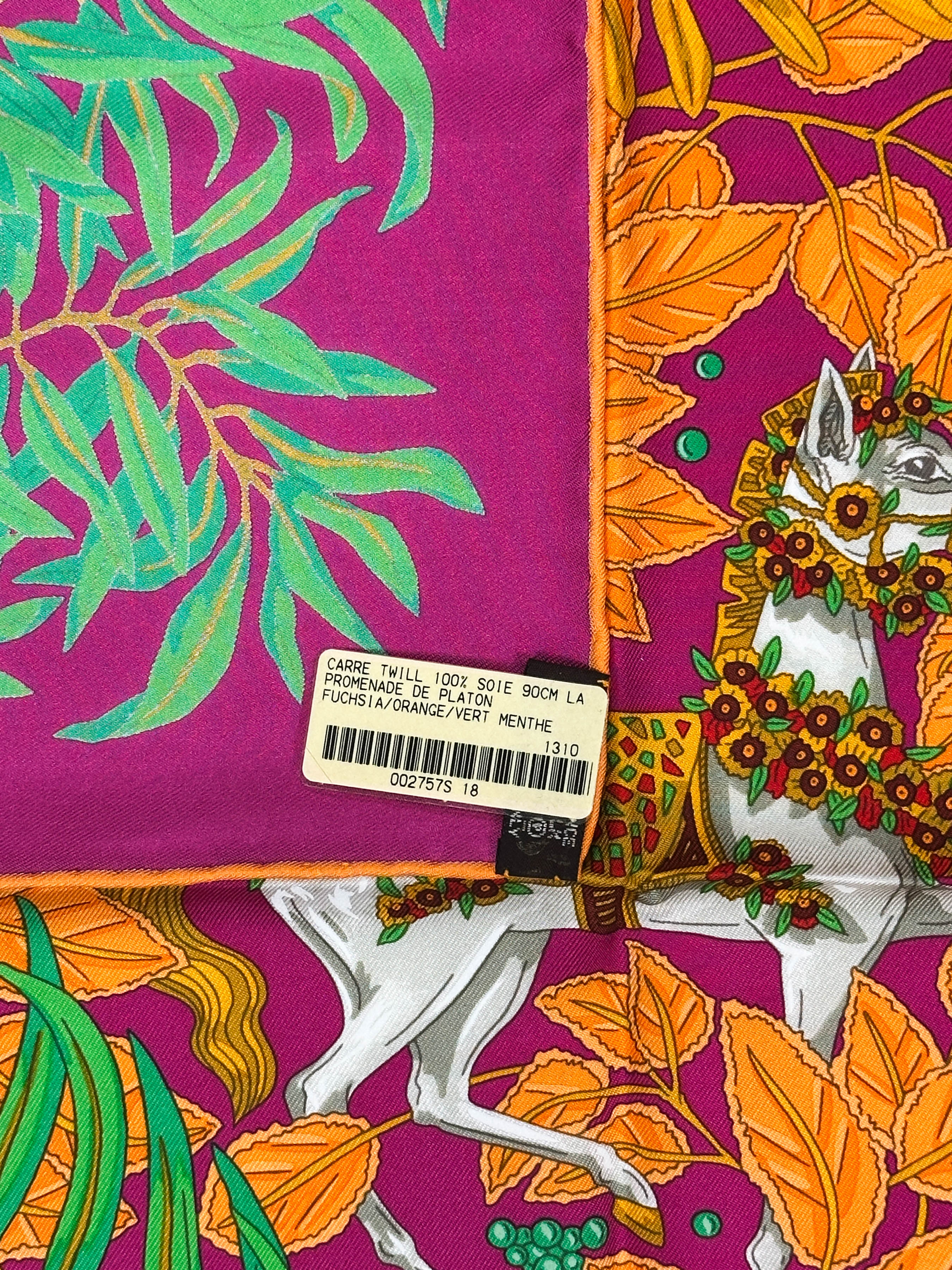 エルメス カレ90 LA PROMENADE DE PLATON 希少 美品 Hermès La Promenade de Platon 90