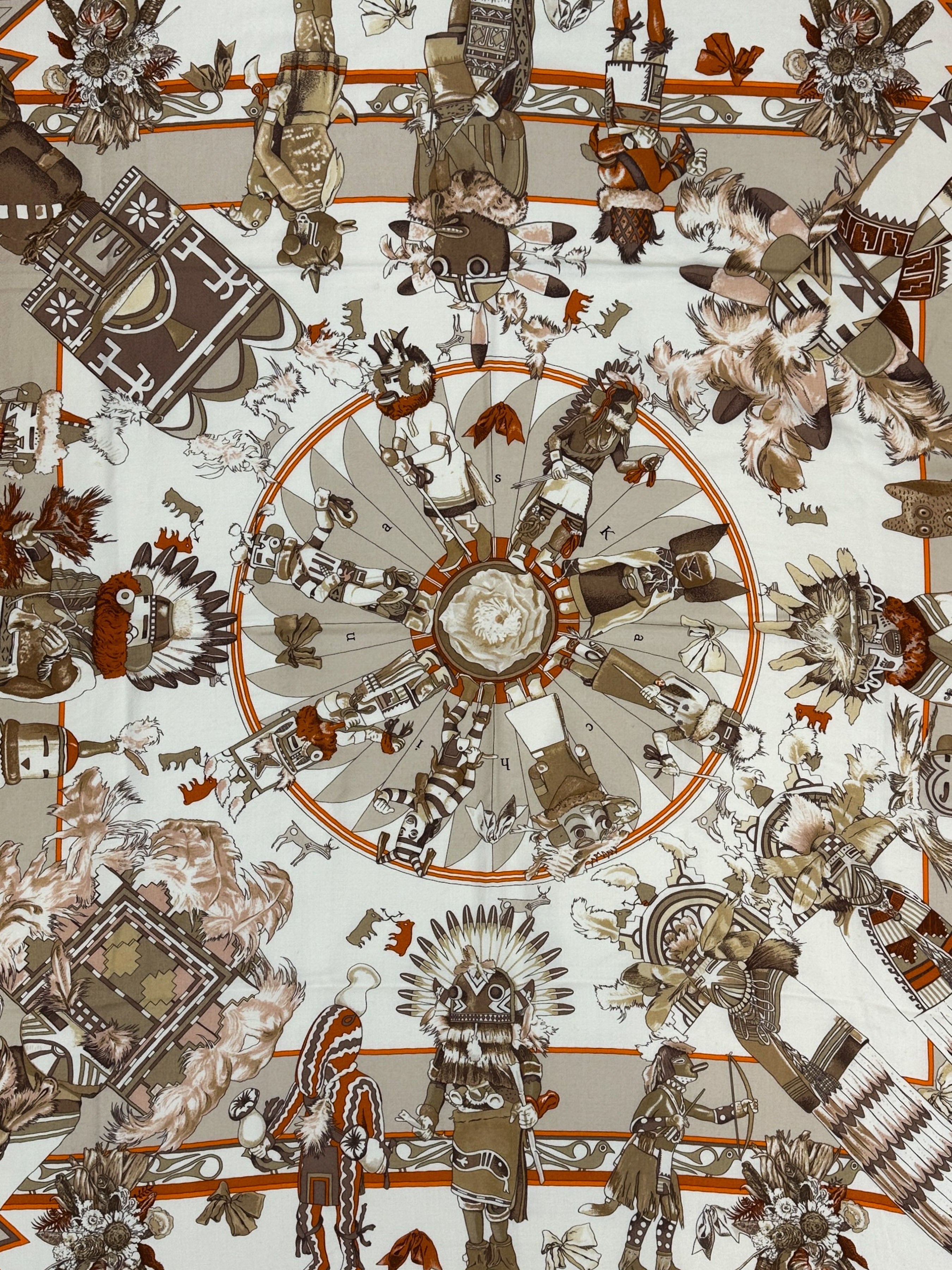 Hermès Kachinas Cashmere Silk 140