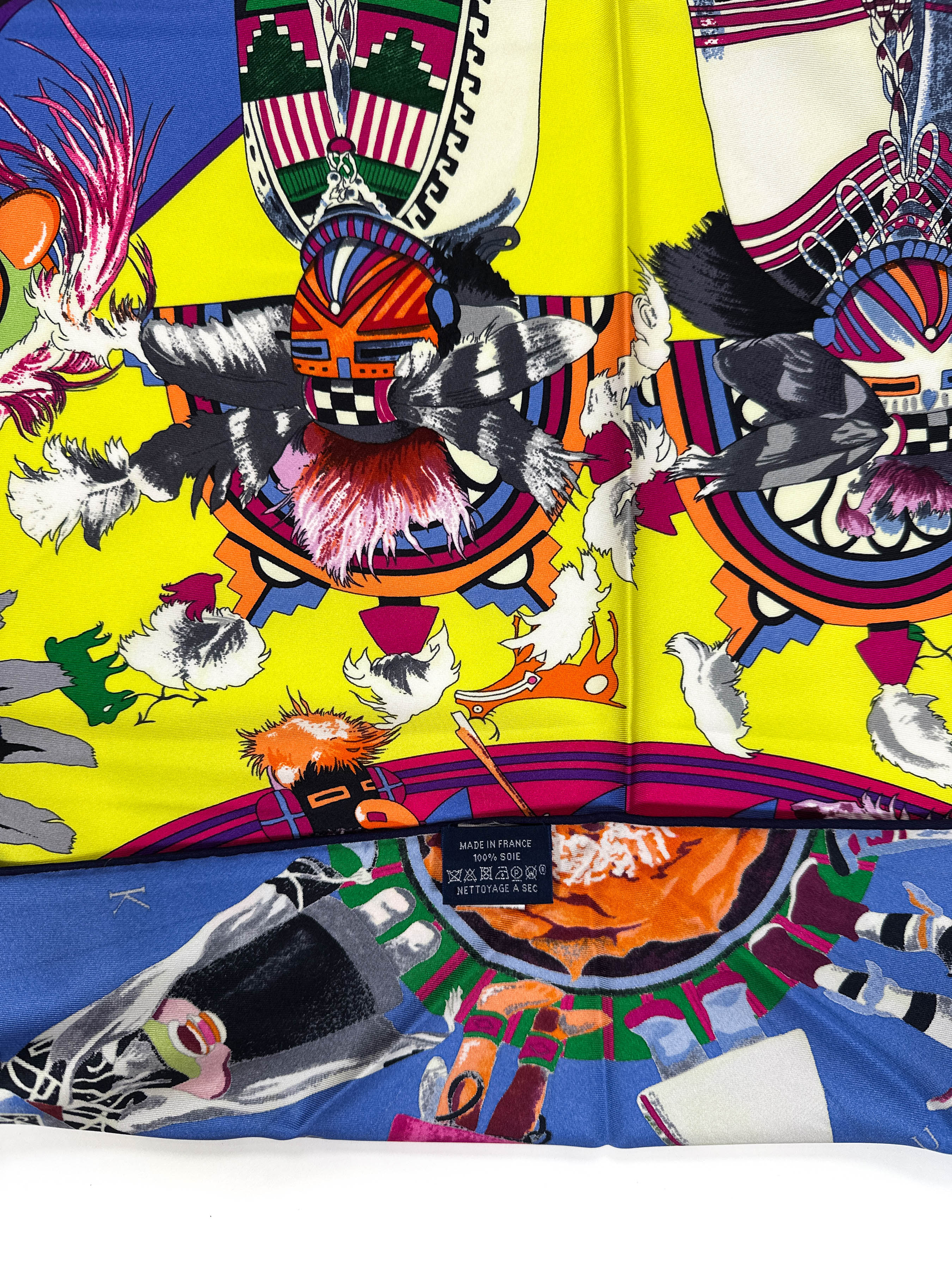 Hermès Kachinas Silk Giant Triangle