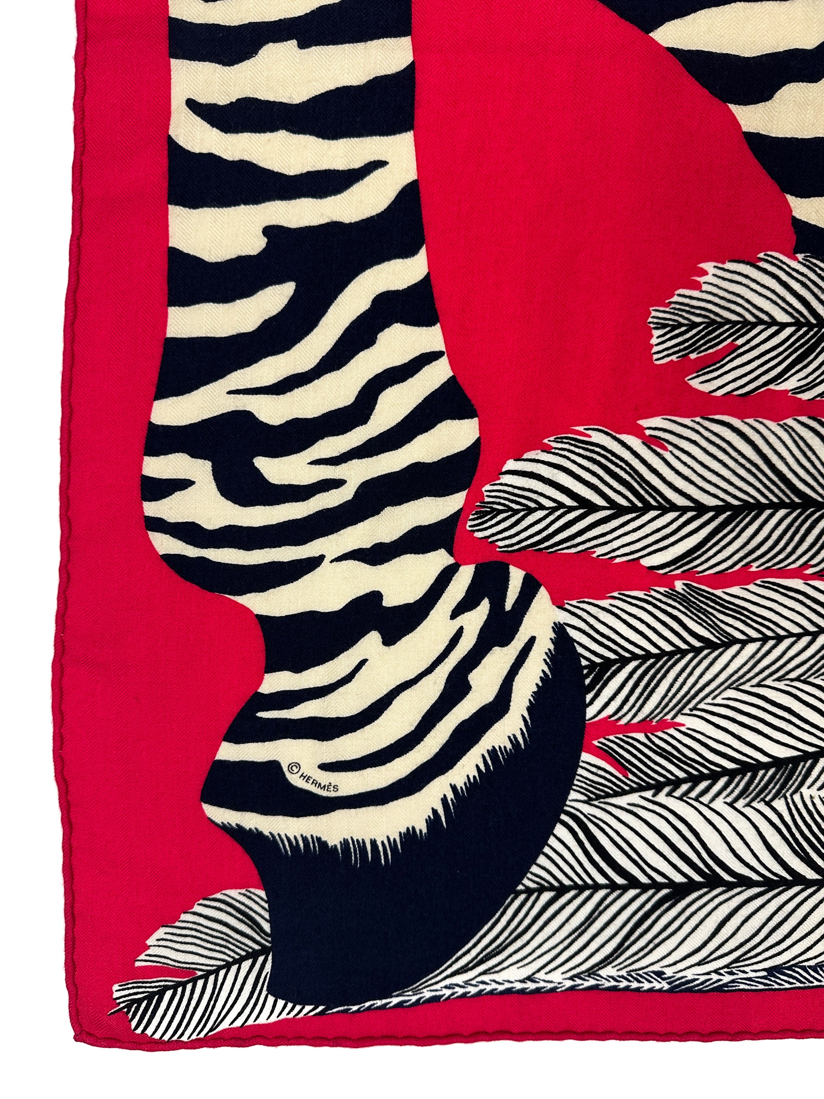 Hermès Zebra Pegasus Cashmere Silk 140