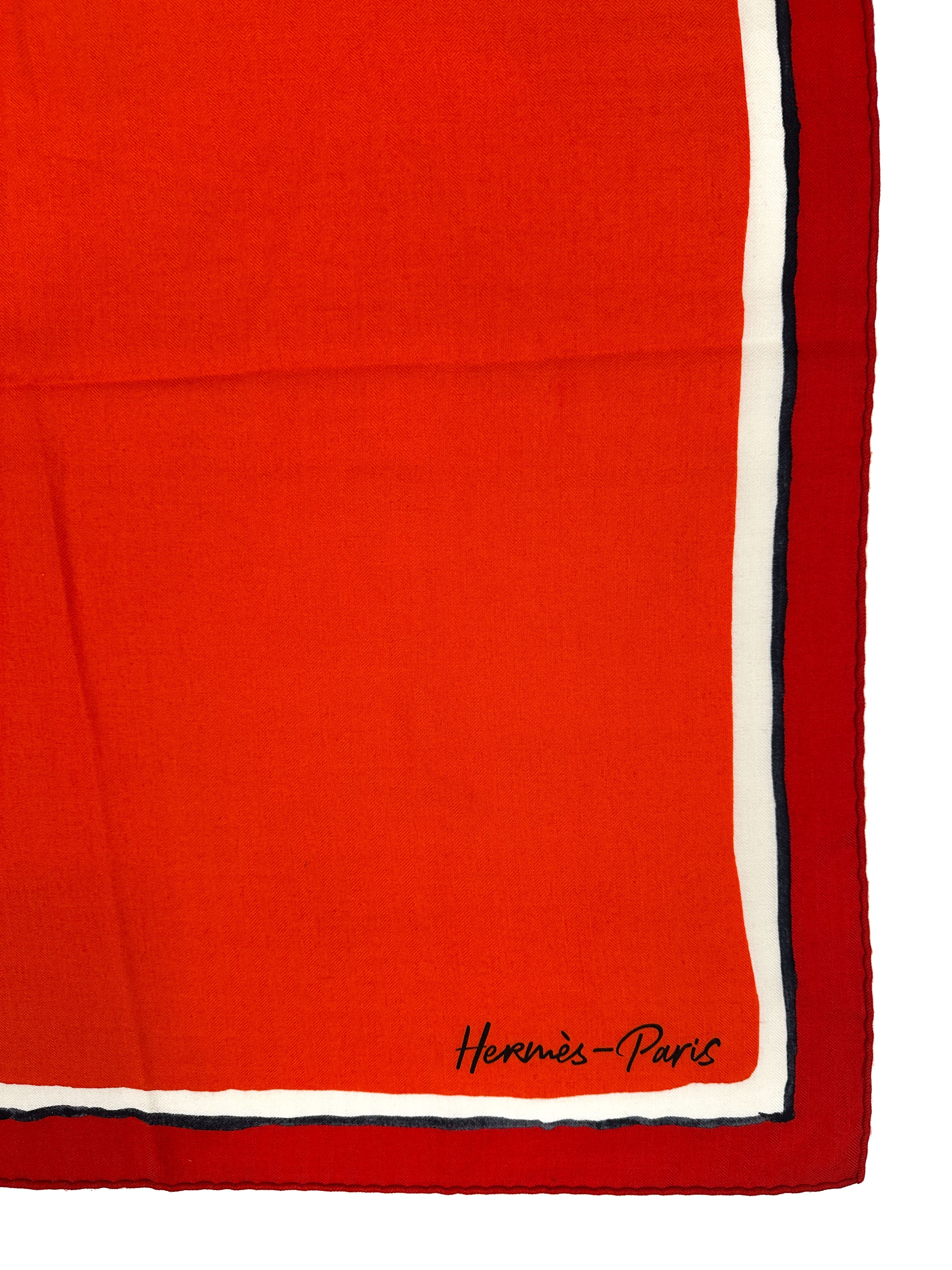 Hermès Libre Comme Pegase Cashmere Silk 140