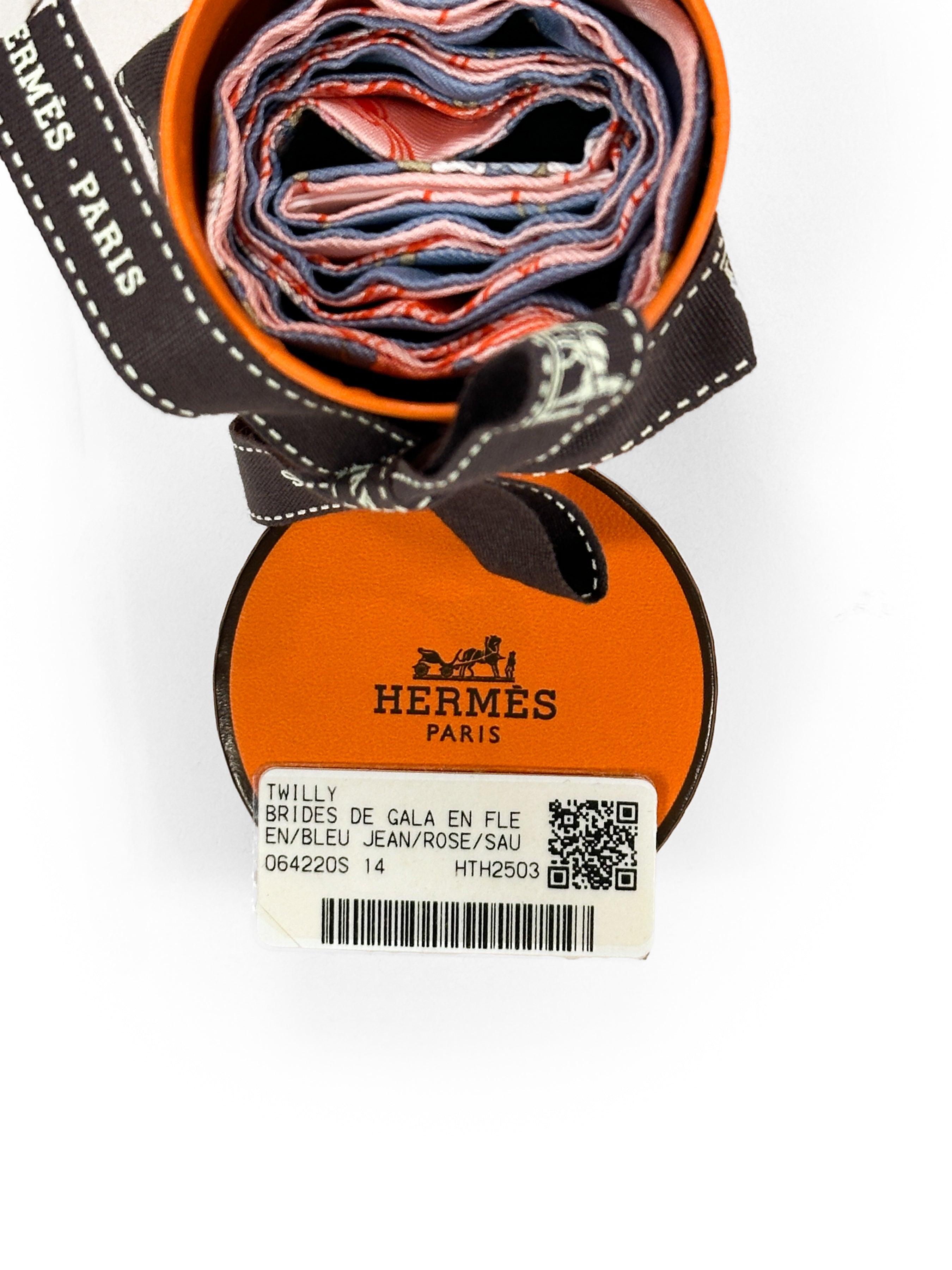 Hermès Brides de Gala en Fleurs Twilly