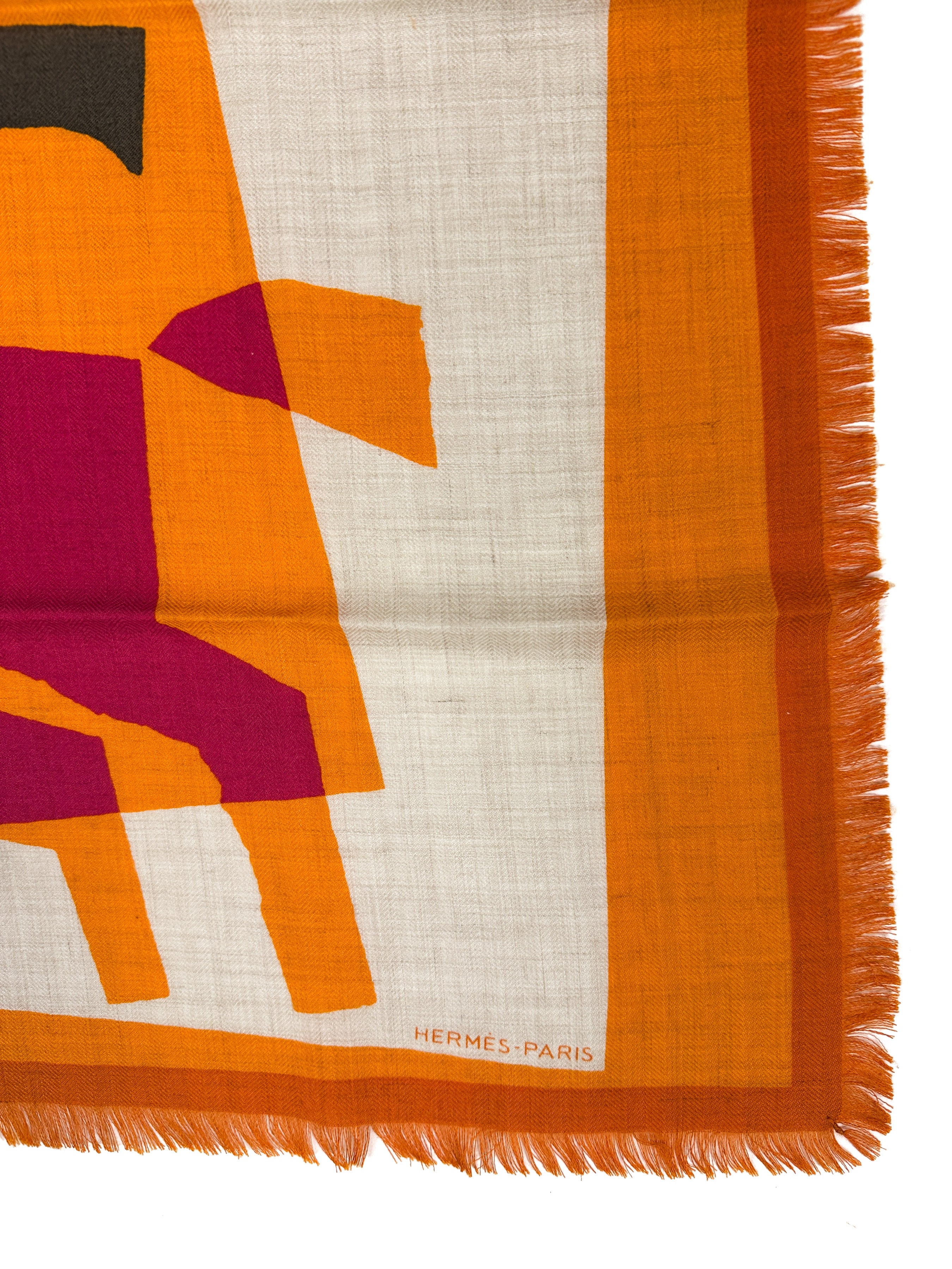 Hermès Velký Lov Fringe Cashmere Silk 100