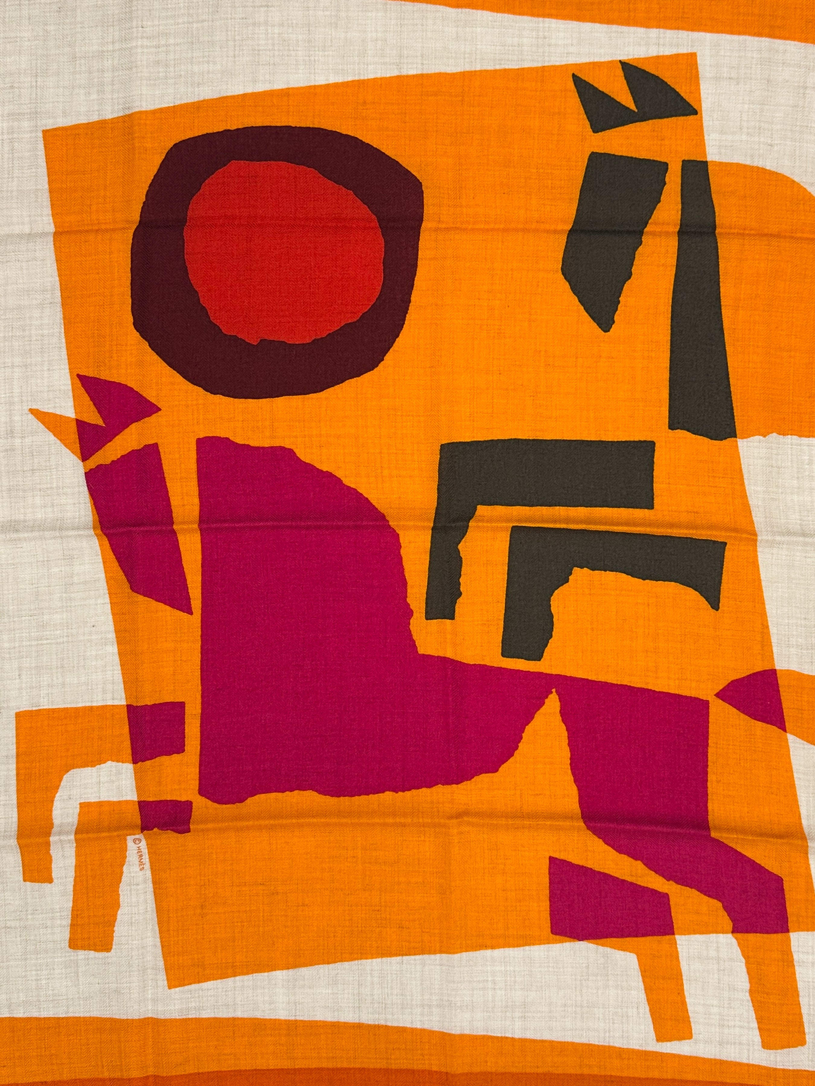 Hermès Velký Lov Fringe Cashmere Silk 100