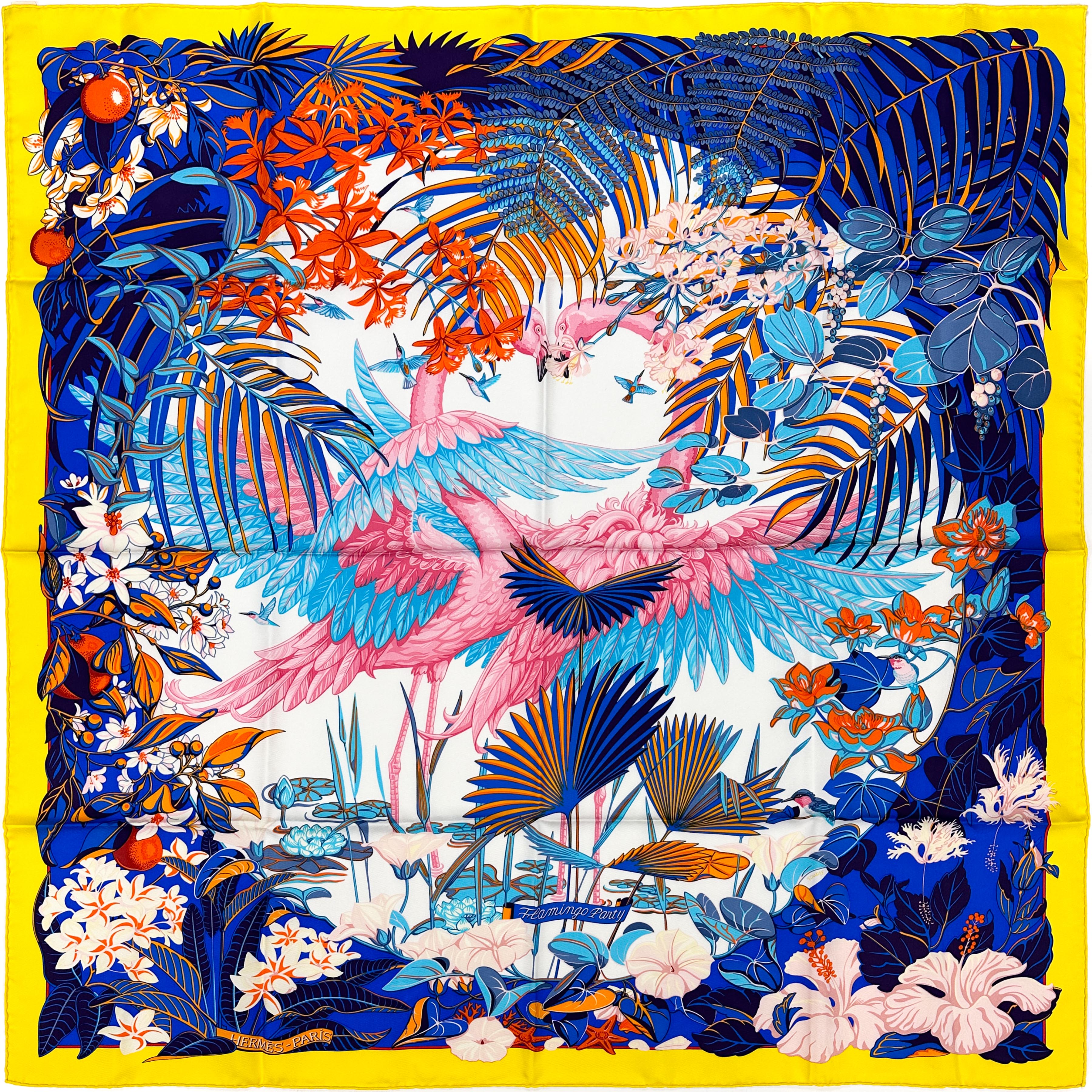 Hermès Flamingo Party 90