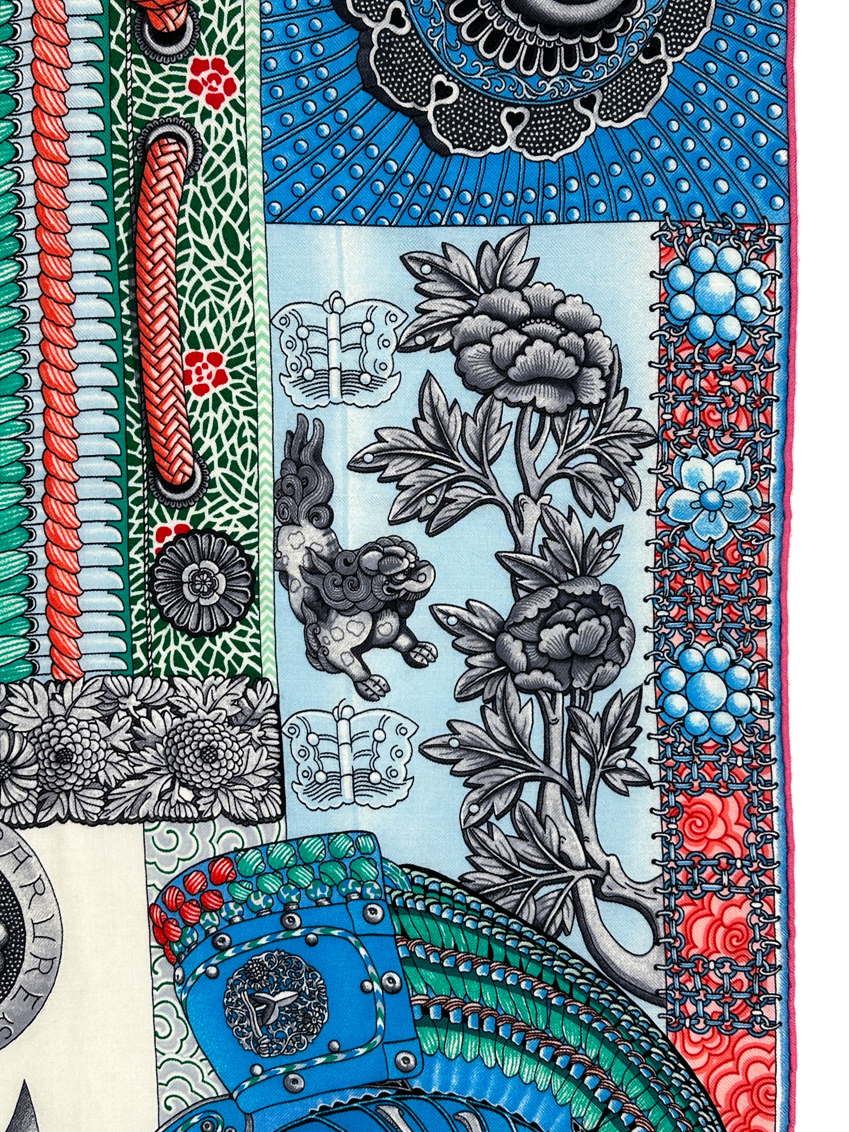 Hermès Parures de Samourais Cashmere Silk 140