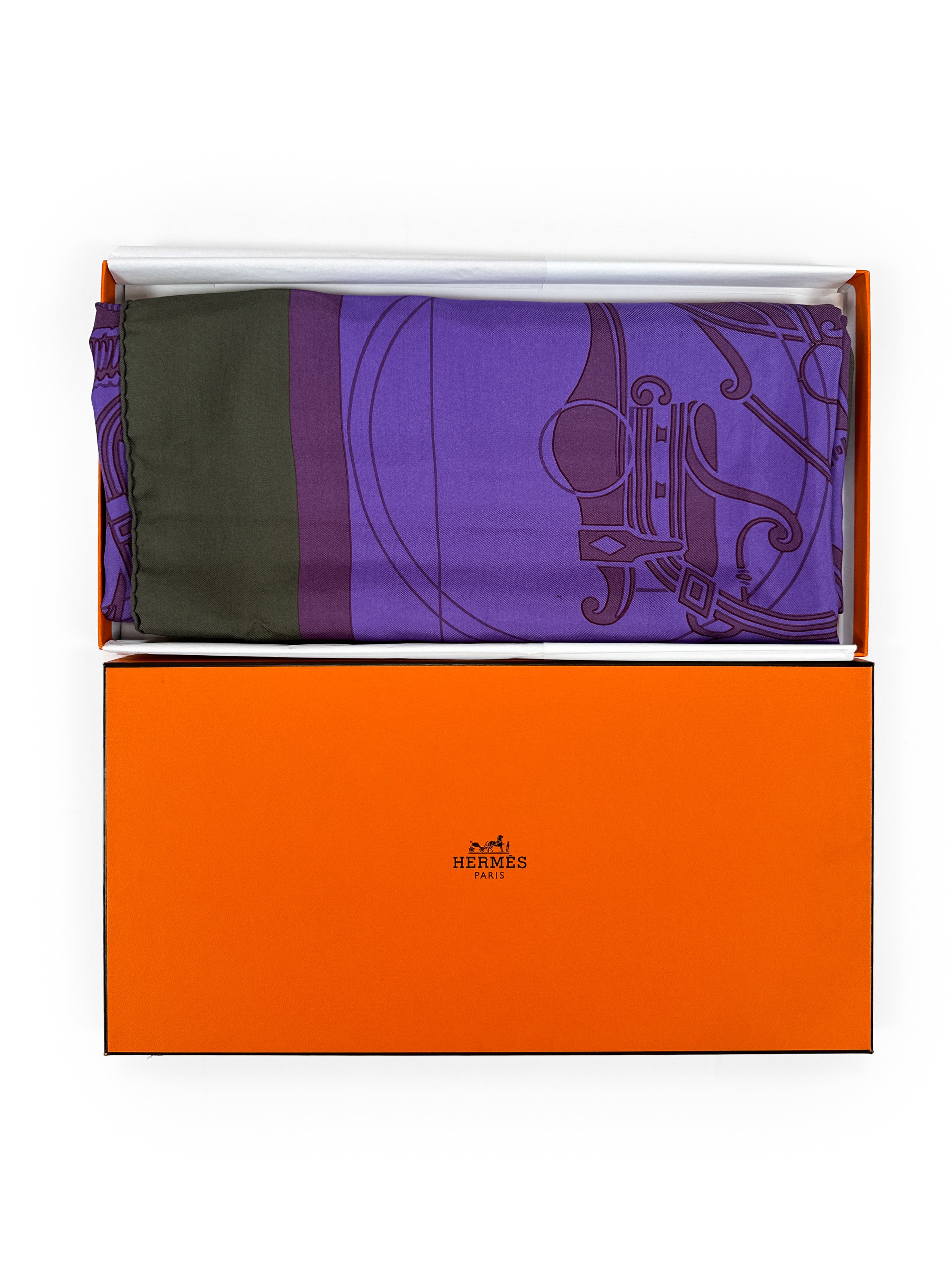 Hermès Ex-Libris Dip-Dye Silk 140