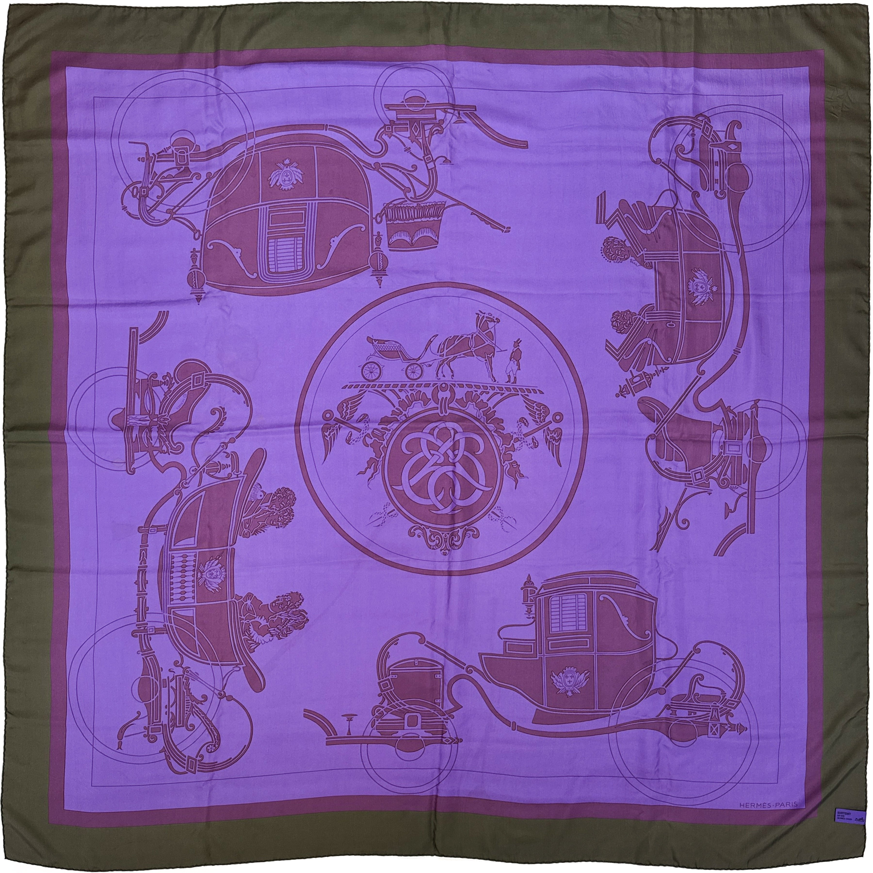 Hermès Ex-Libris Dip-Dye Silk 140